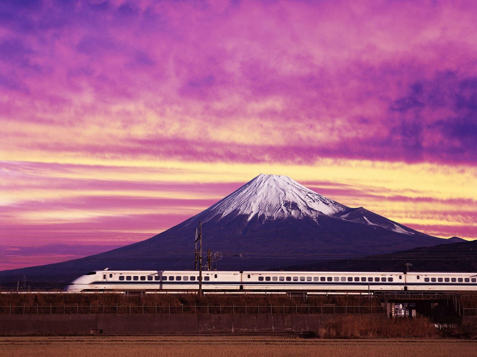 Shinkansen e Monte Fuji, 1600x1200 900p, HP Laptop