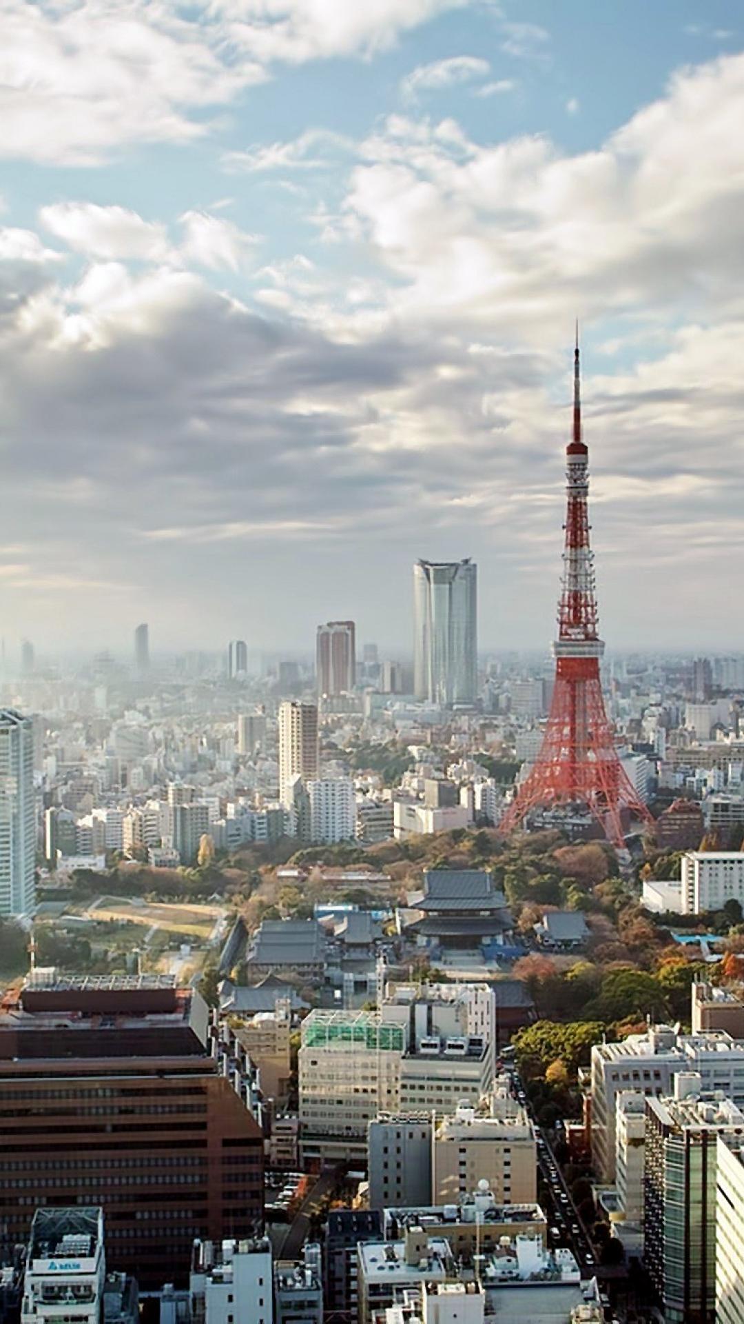 Torre di Tokyo, panorama urbano, 1080x1920 Verticale, Samsung Galaxy