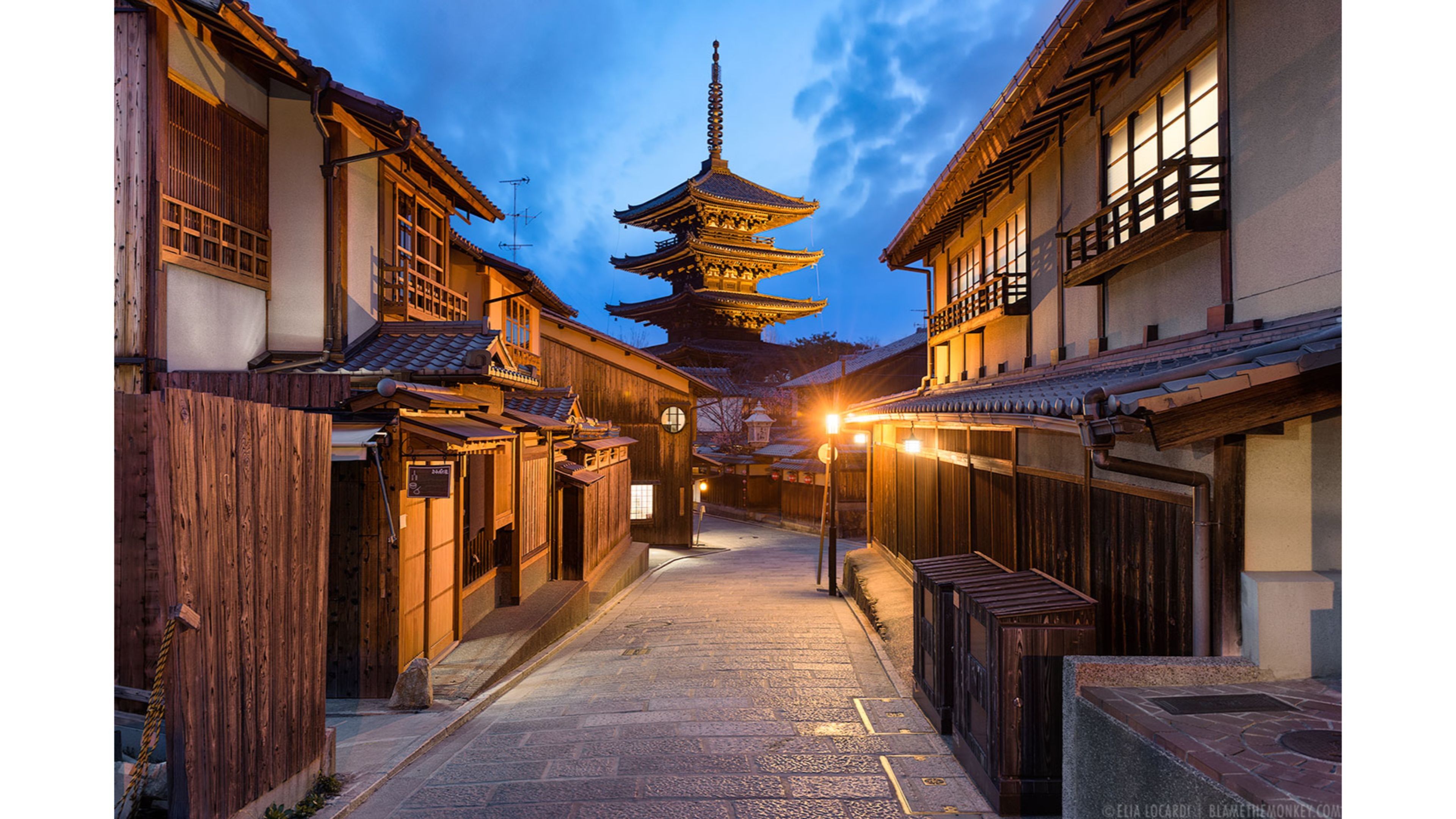 Strada tradizionale Kyoto pagoda, 3840x2160 4K Ultra HD, Monitor 4K