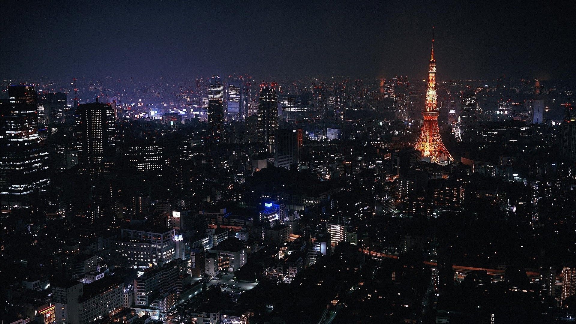 Tokyo Tower vista notturna, 1920x1080 Full HD, Desktop