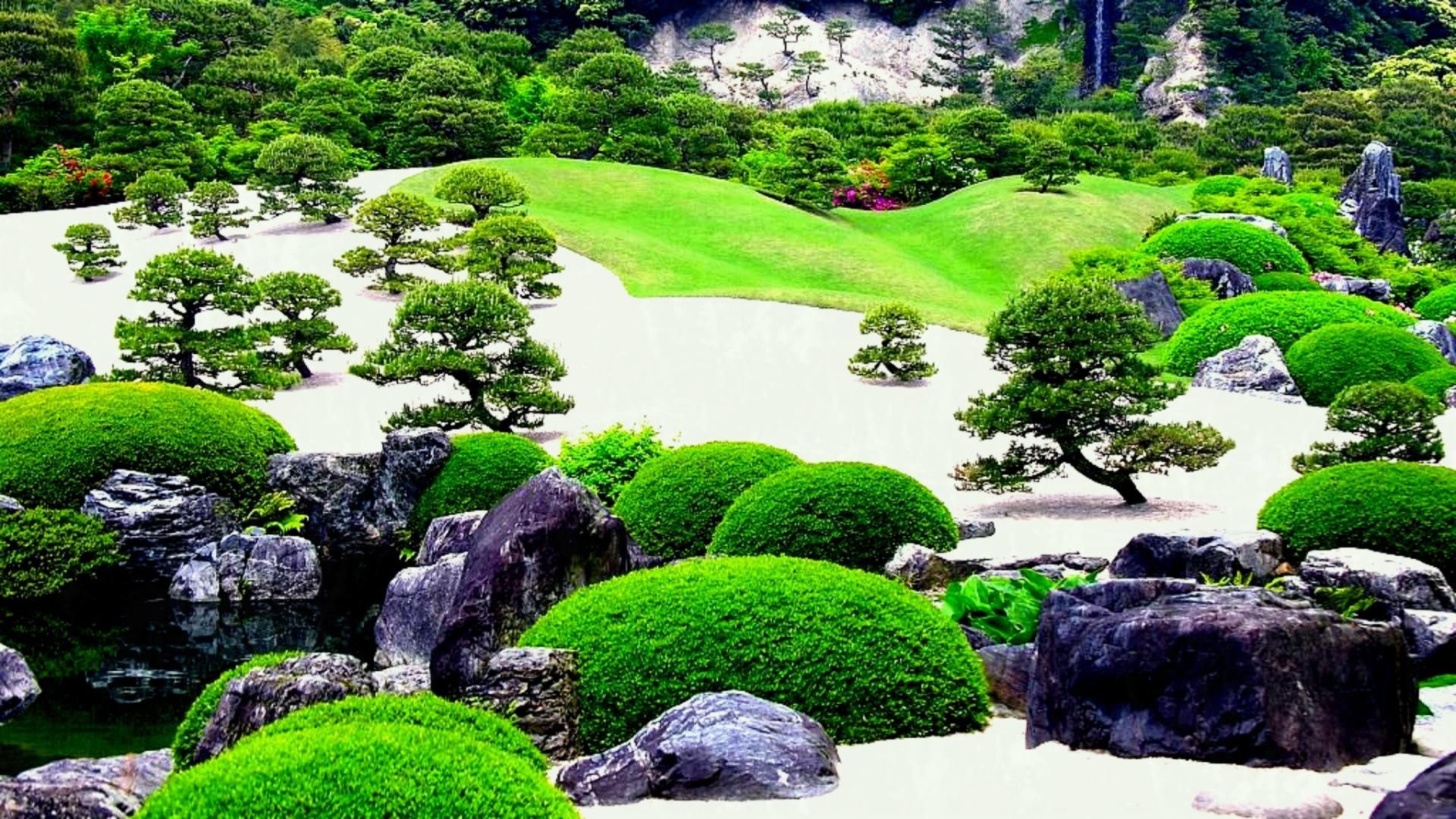 Giardino giapponese con bonsai, 1920x1080 Full HD 1080p, Desktop
