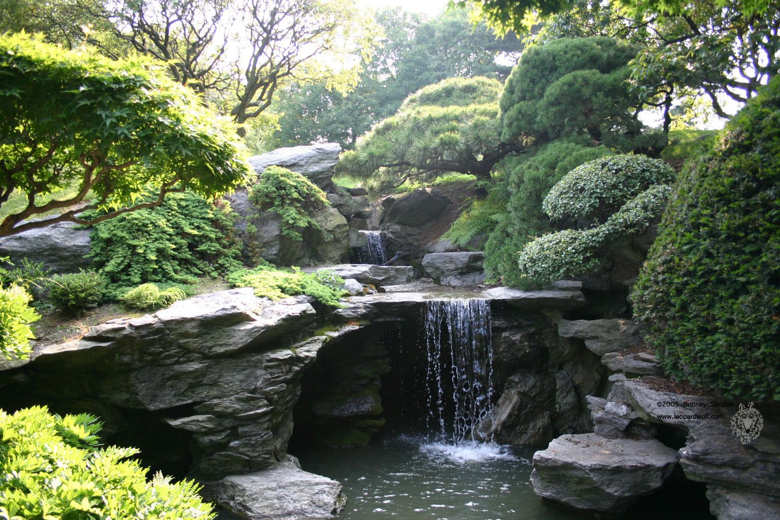 Giardino giapponese con cascata, 1536x1024 HD, Desktop