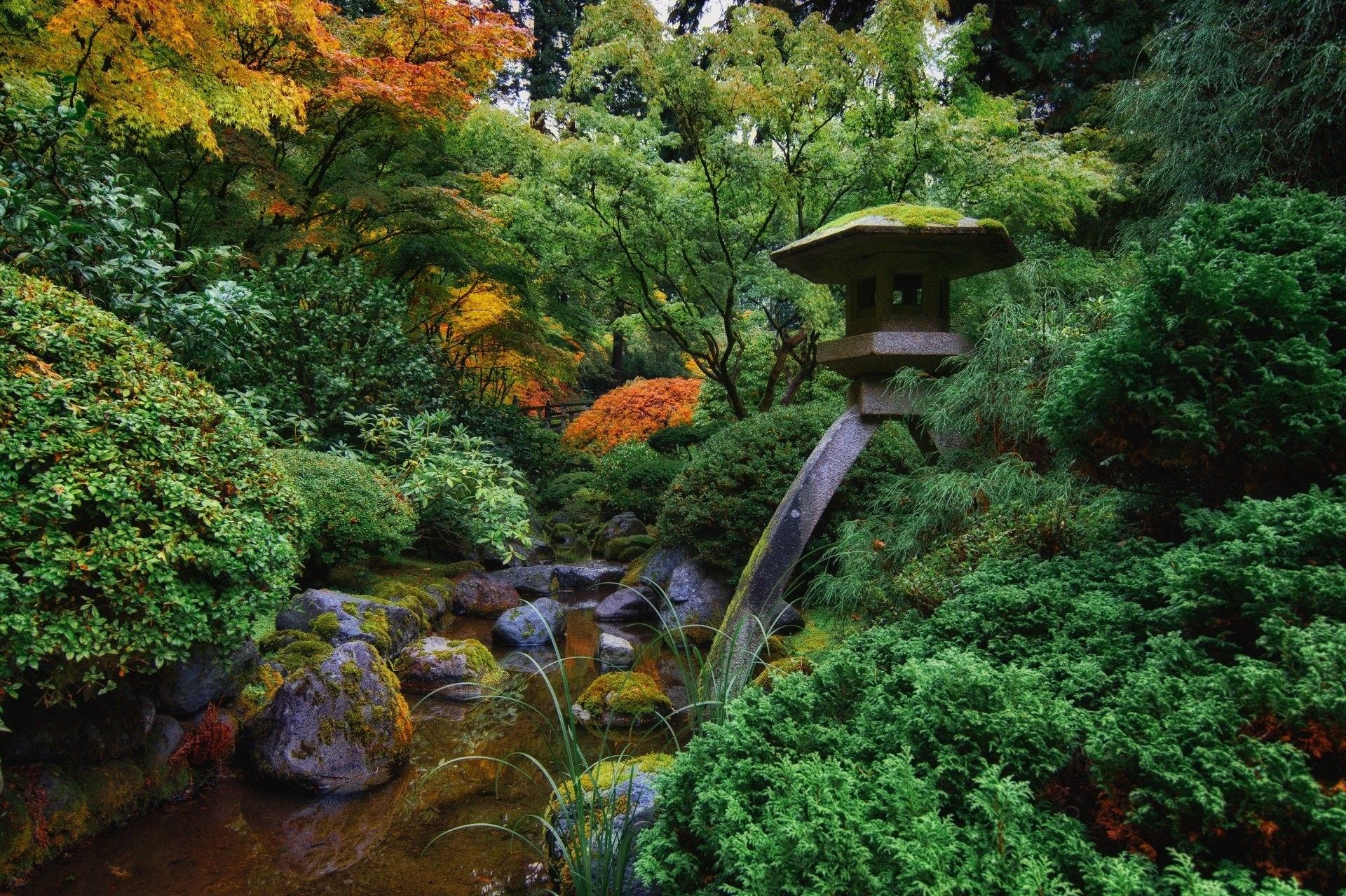 Lanterna in giardino giapponese, 1920x1279 WUXGA, iMac