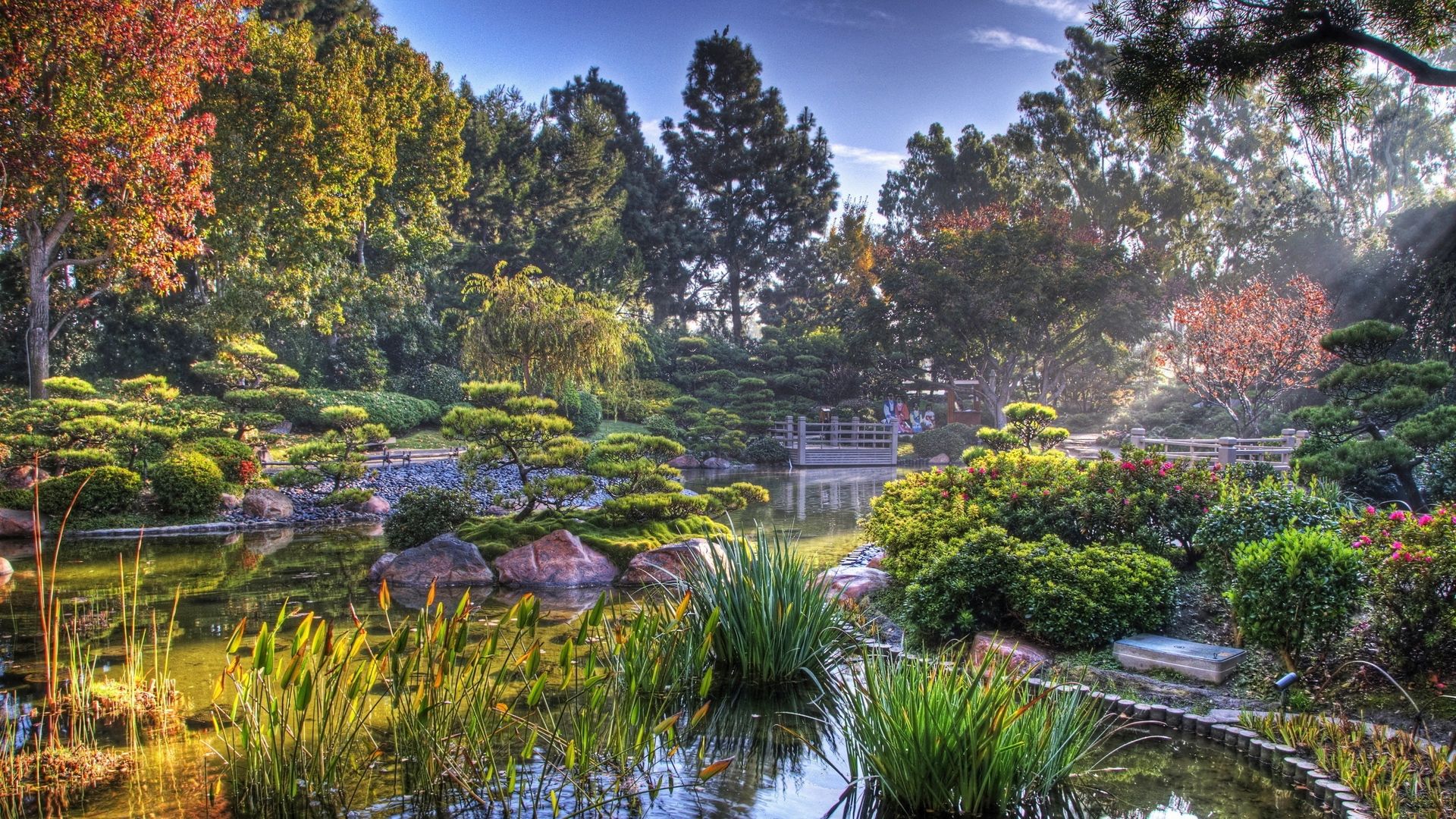 Giardino giapponese con laghetto, 1920x1080 1080p, PC Desktop