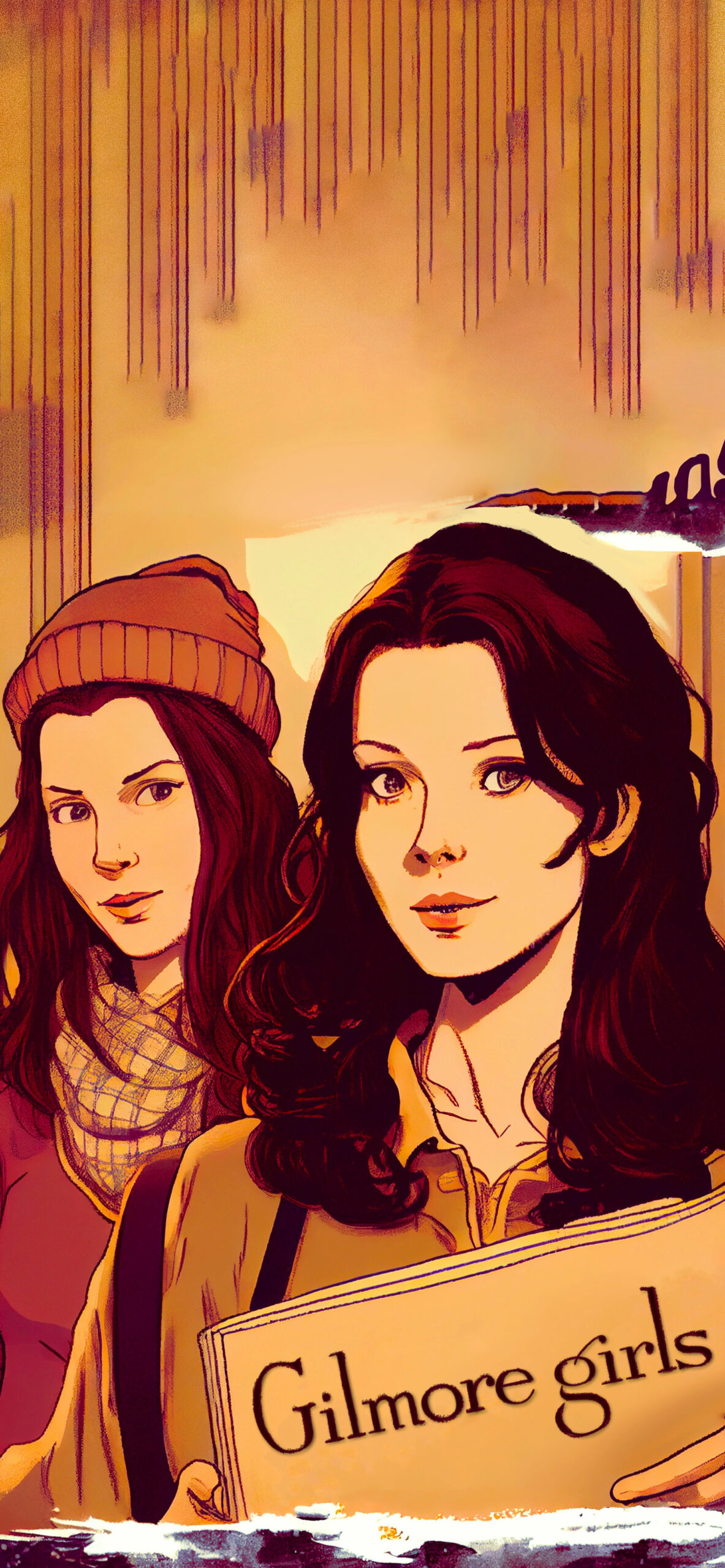 Gilmore Girls illustrazione ritratto, 1183x2560 Full HD Verticale, Realme