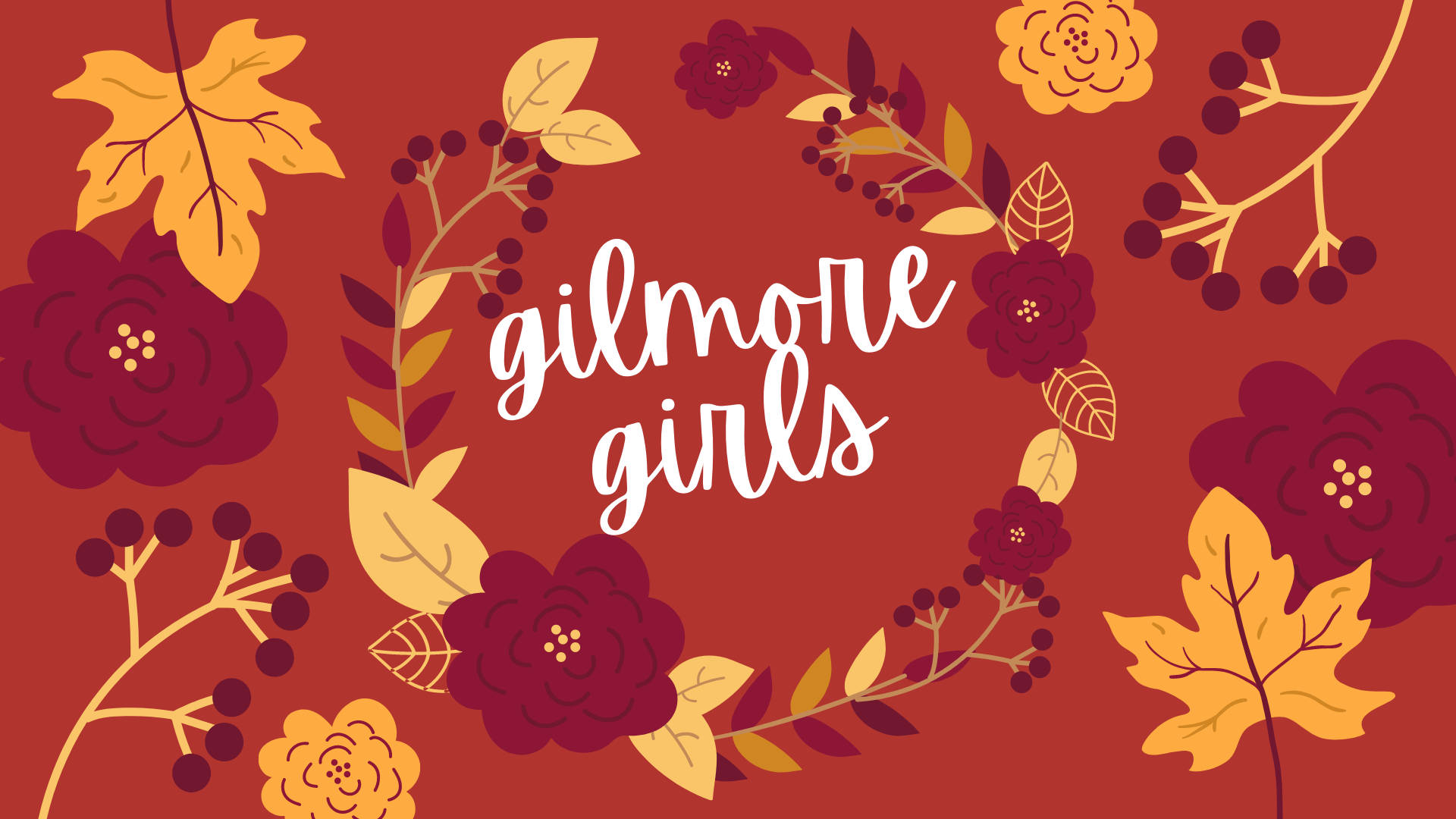Gilmore Girls corona floreale autunnale, 1920x1080 Full HD, PC Desktop