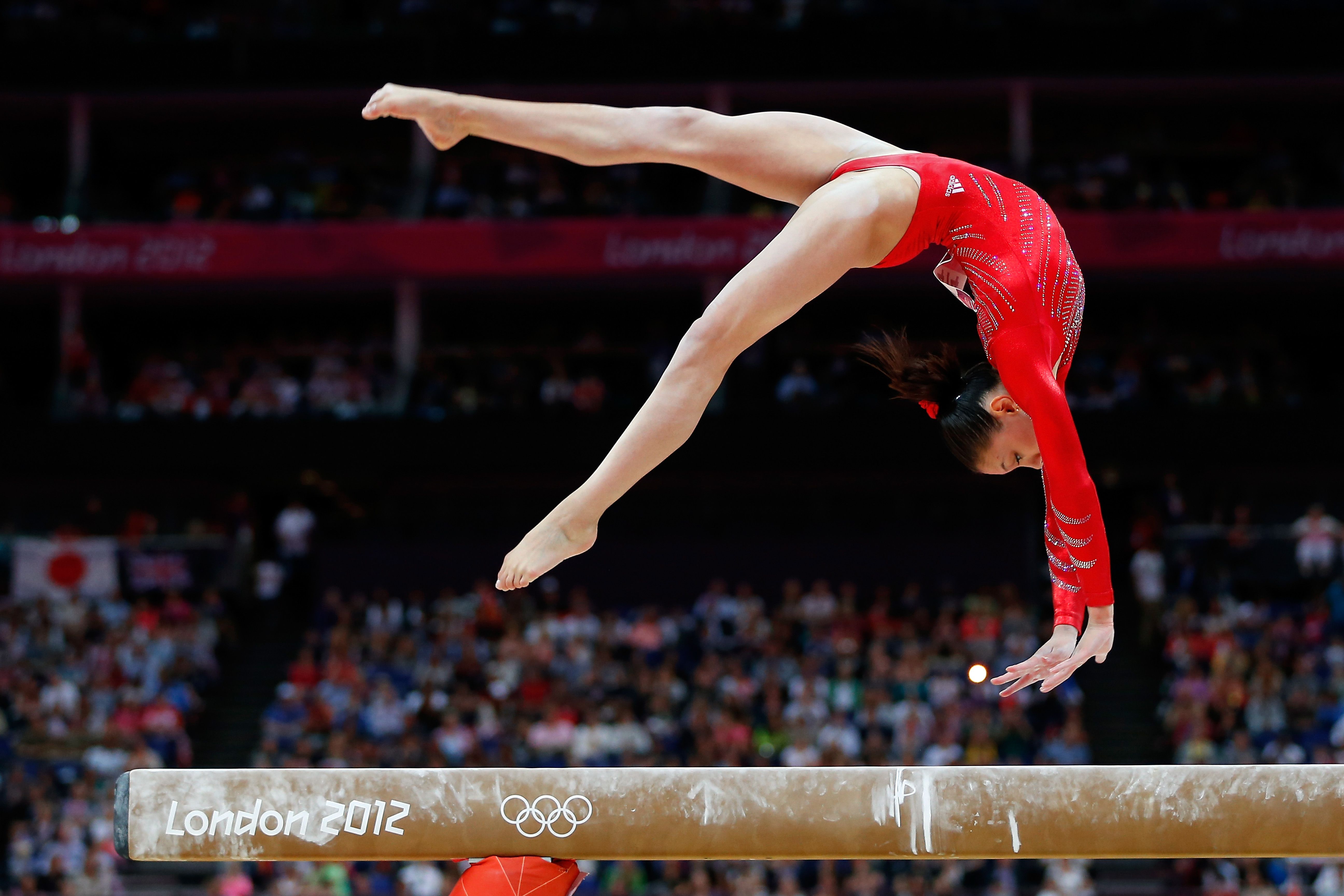 Ginnasta esercizio trave olimpiadi Londra, 5184x3456 UHD, PC 4K