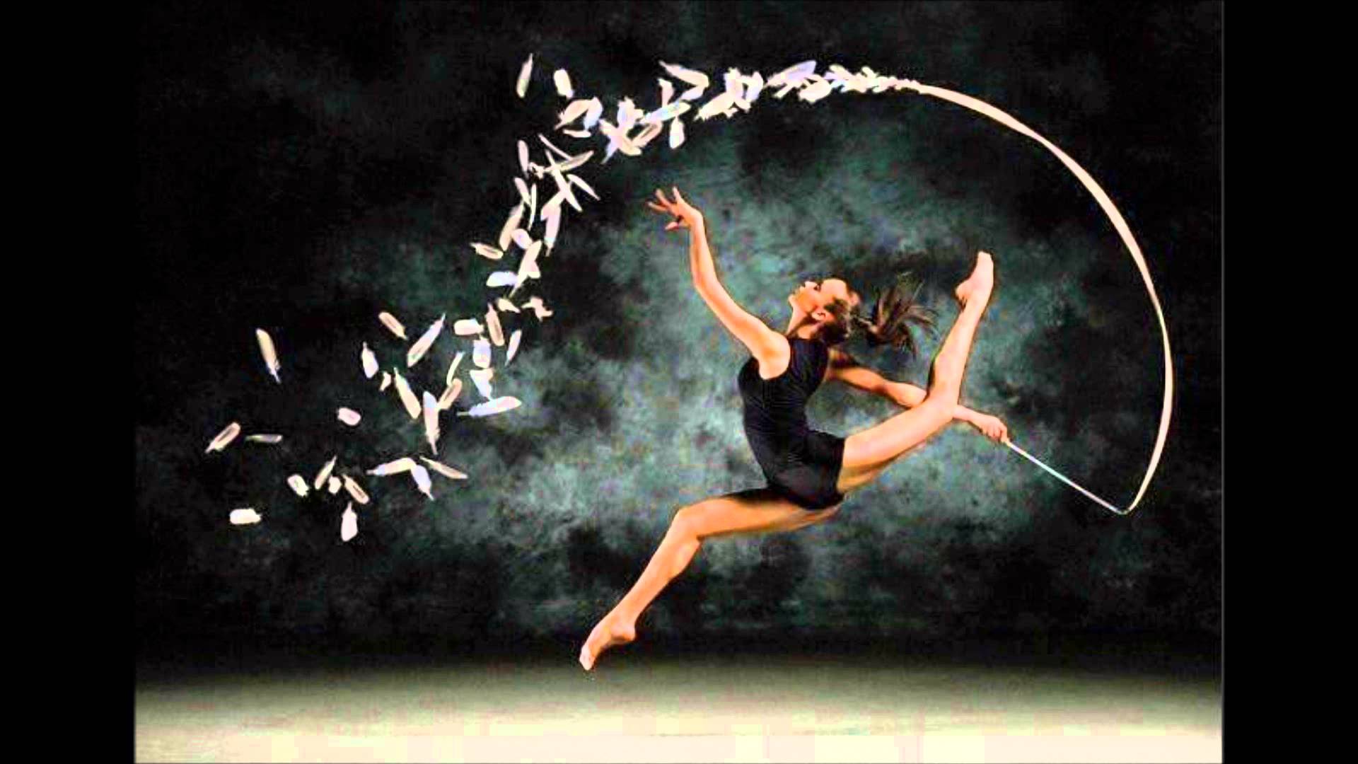 Ginnasta ritmica con nastro, 1920x1080 1080p, Laptop