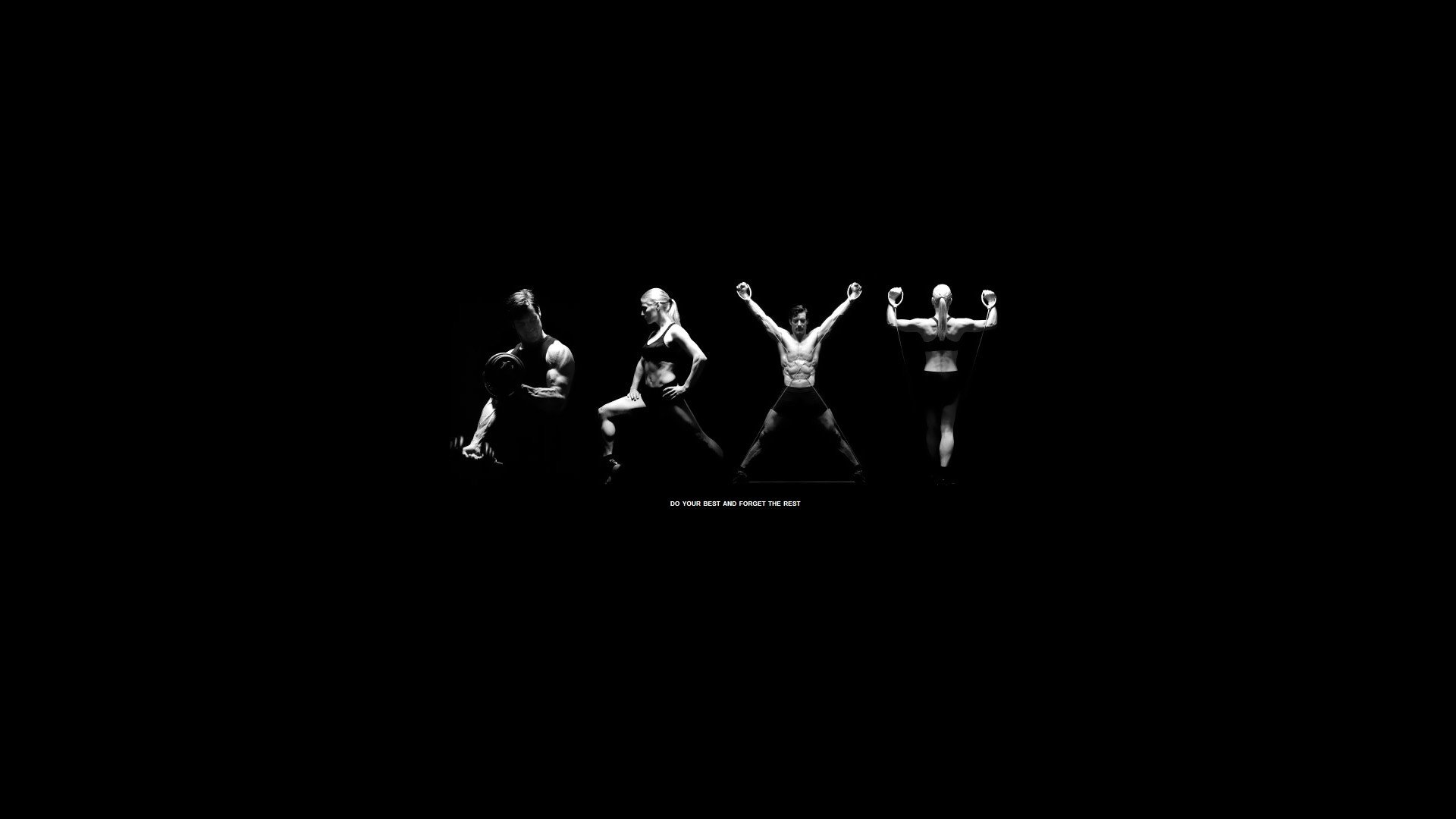 Silhouette ginnasti sfondo nero, 1920x1080 Full HD 1080p, Laptop
