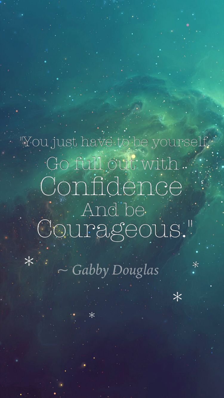 Citazione Gabby Douglas nebulosa, 751x1334 Verticale, Telefono