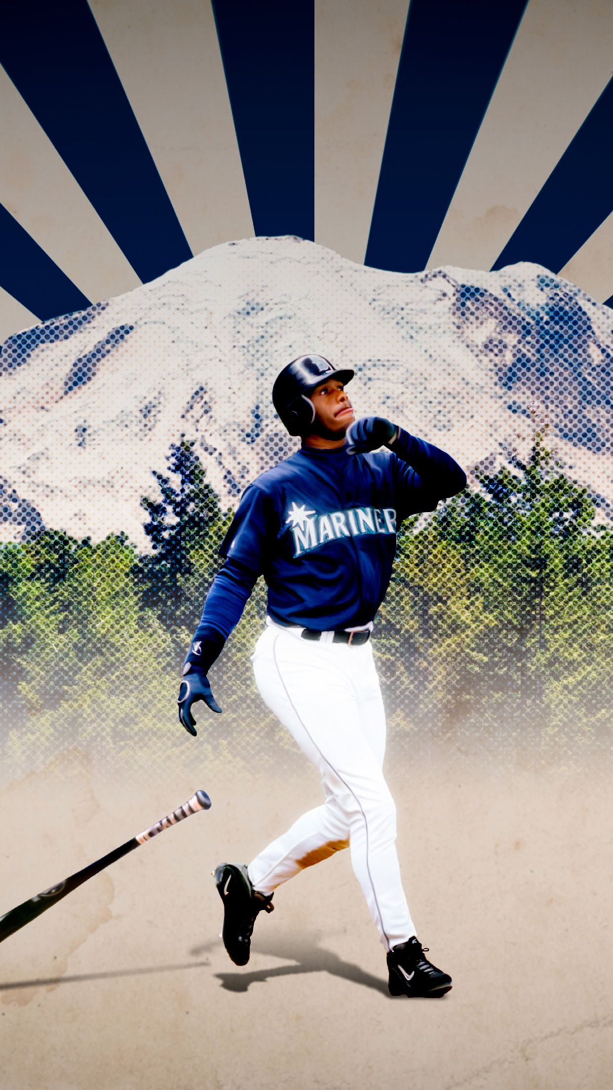 Giocatore baseball Seattle Mariners, 1242x2208 Full HD Verticale, Smartphone