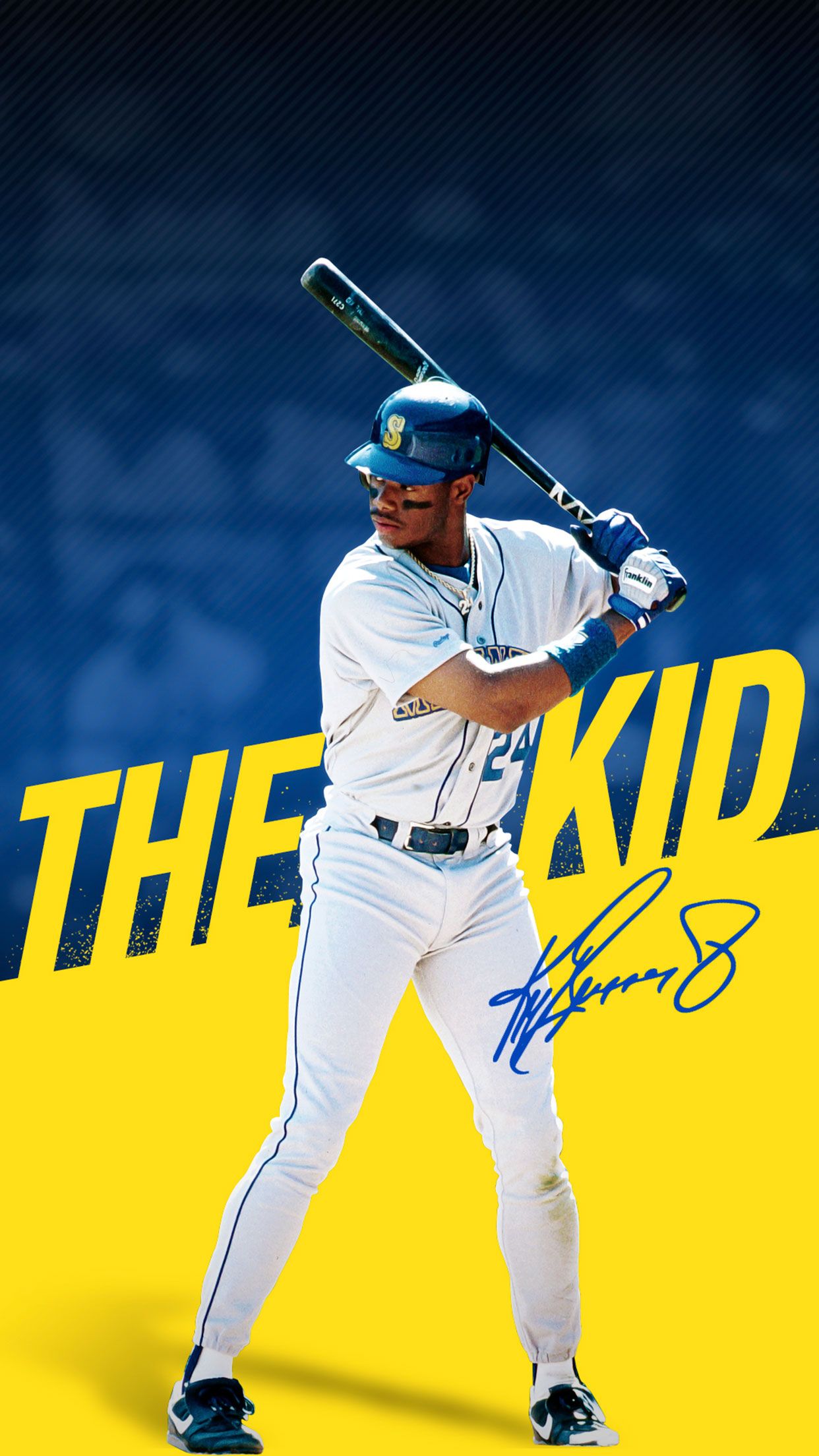 Giocatore baseball Mariners Griffey, 1242x2208 Full HD Verticale, iPhone
