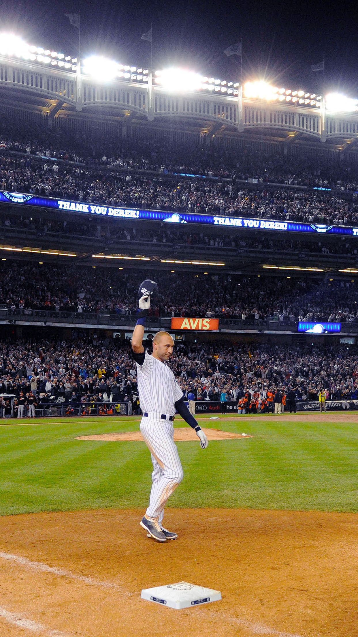 Giocatore di baseball Yankees stadio, 1242x2208 Verticale, Telefono