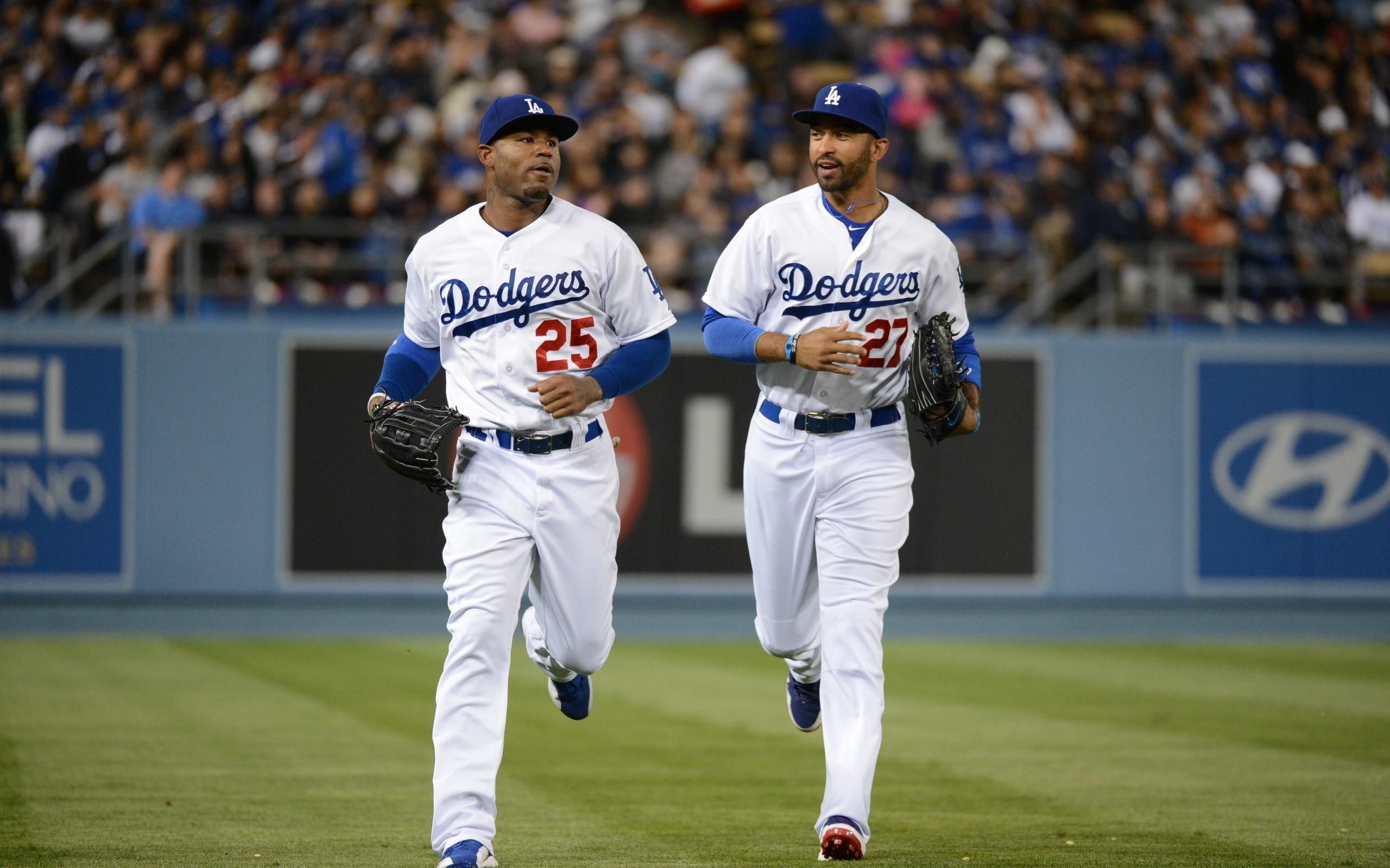 Giocatori Dodgers campo baseball, 2560x1600 2K+, Desktop