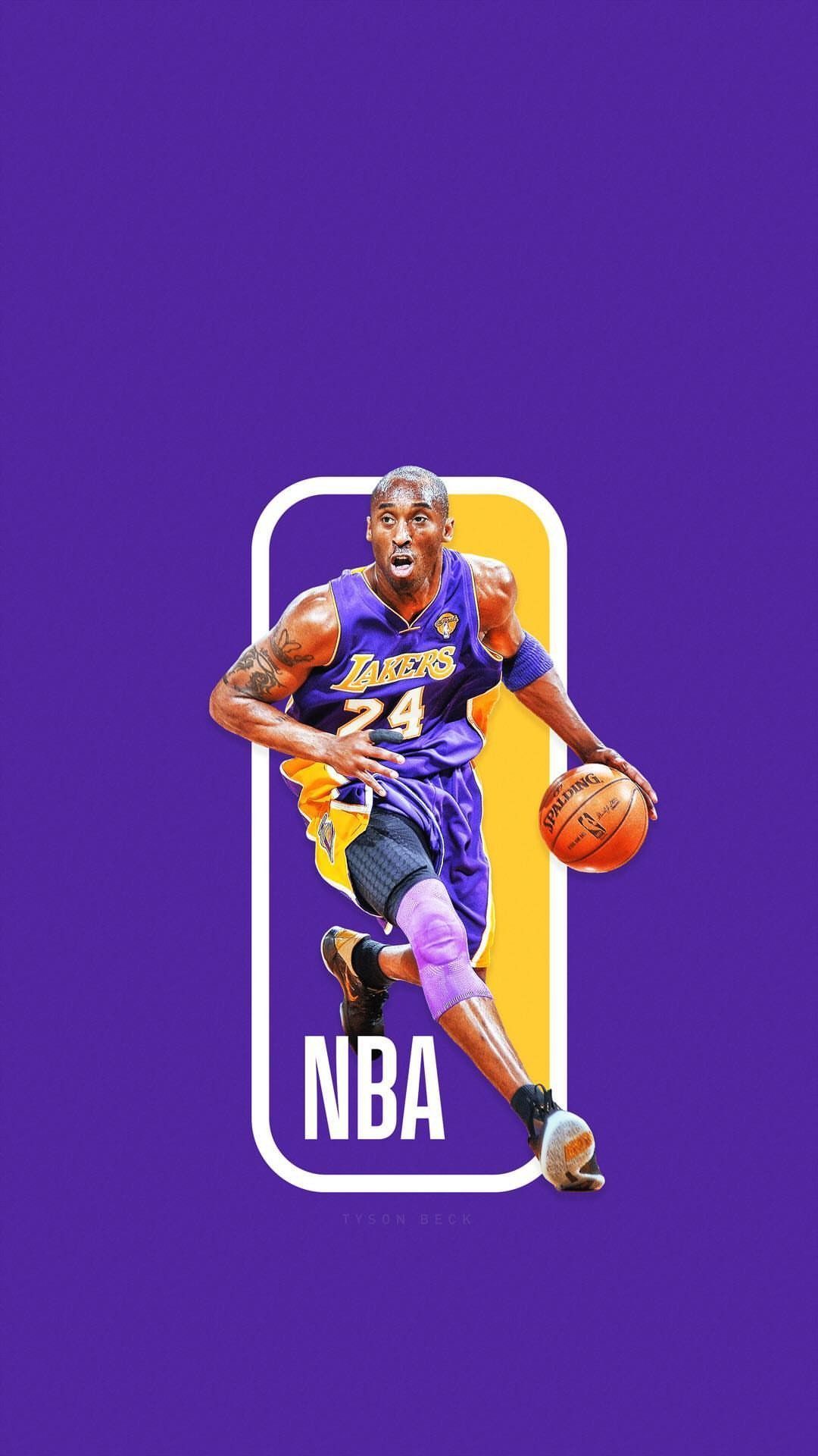 Kobe Bryant Lakers basket, 1080x1920 Verticale, Samsung Galaxy