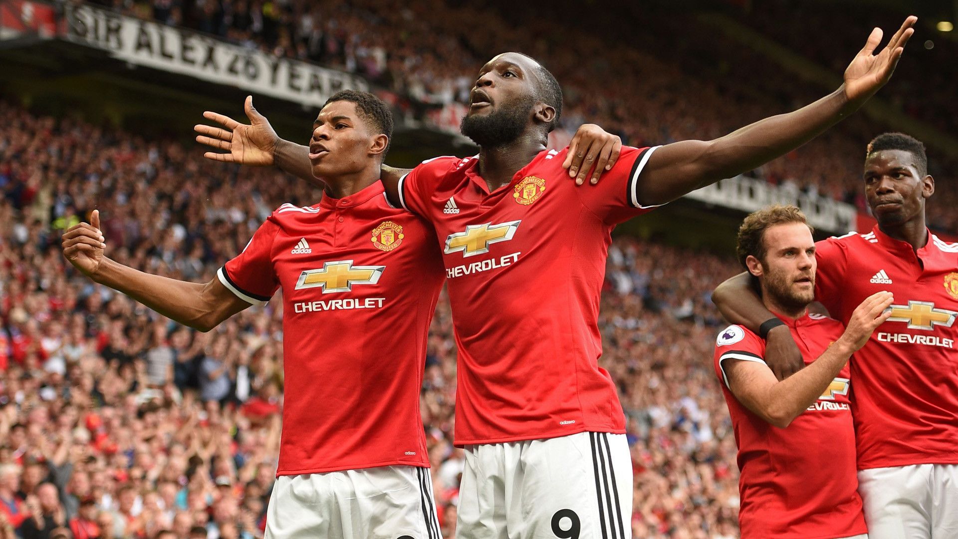 Giocatori Manchester United esultano, 1920x1080 Full HD, PC Desktop
