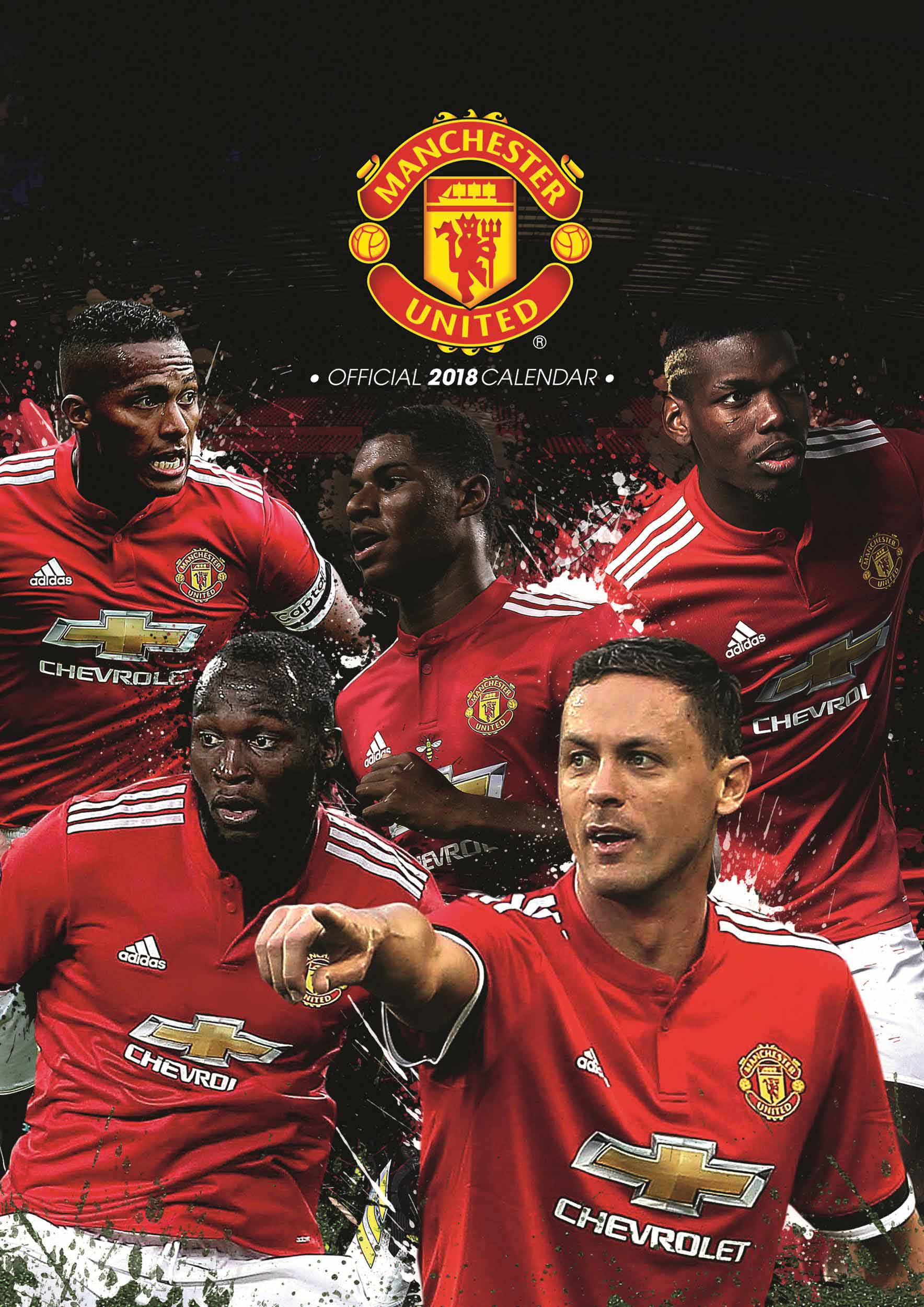 Giocatori Manchester United, calendario 2018, 1768x2500 Verticale, Telefono