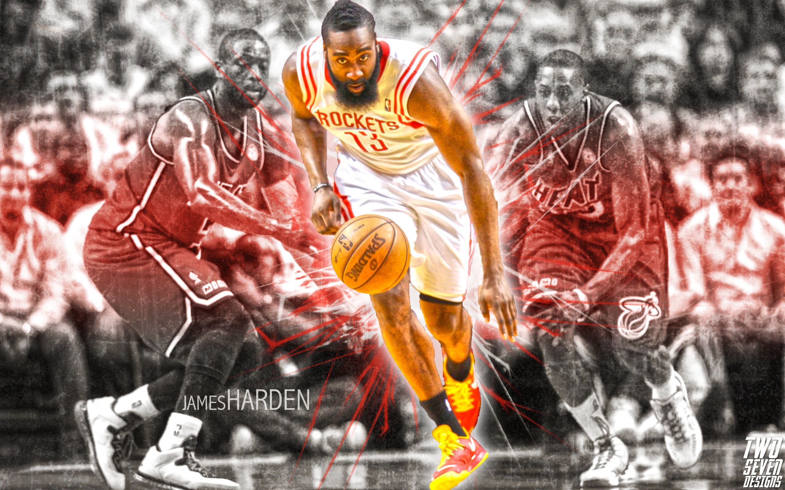 James Harden Rockets basket, 2560x1600 2K+, Desktop