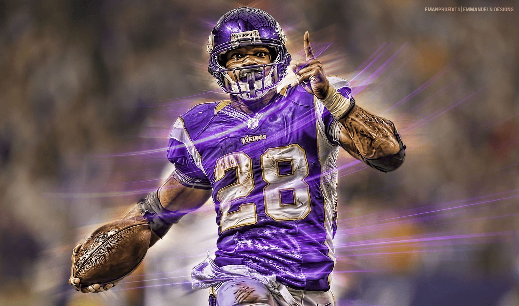 Giocatore NFL Vikings numero 28, Minnesota Vikings, 2012x1188 Hi-Res, Desktop