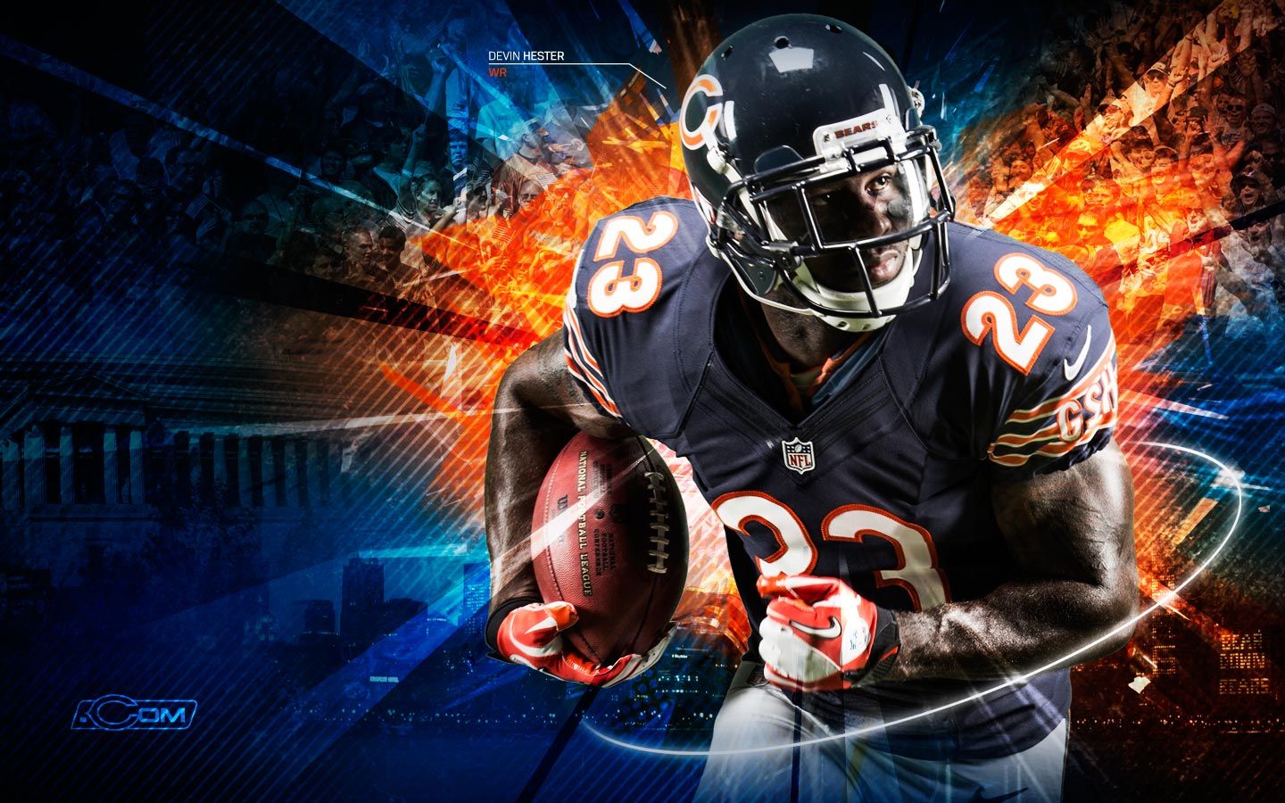 Giocatore NFL Chicago Bears, 1440x900 HD, Desktop