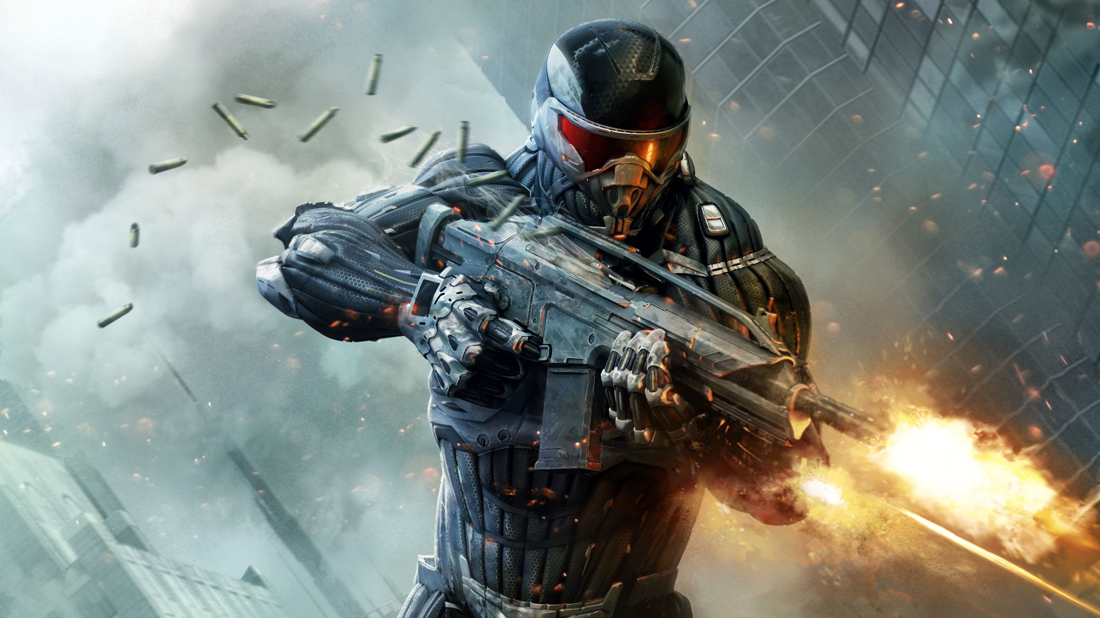 Soldato Crysis con arma, 3840x2160 4K, Desktop 4K