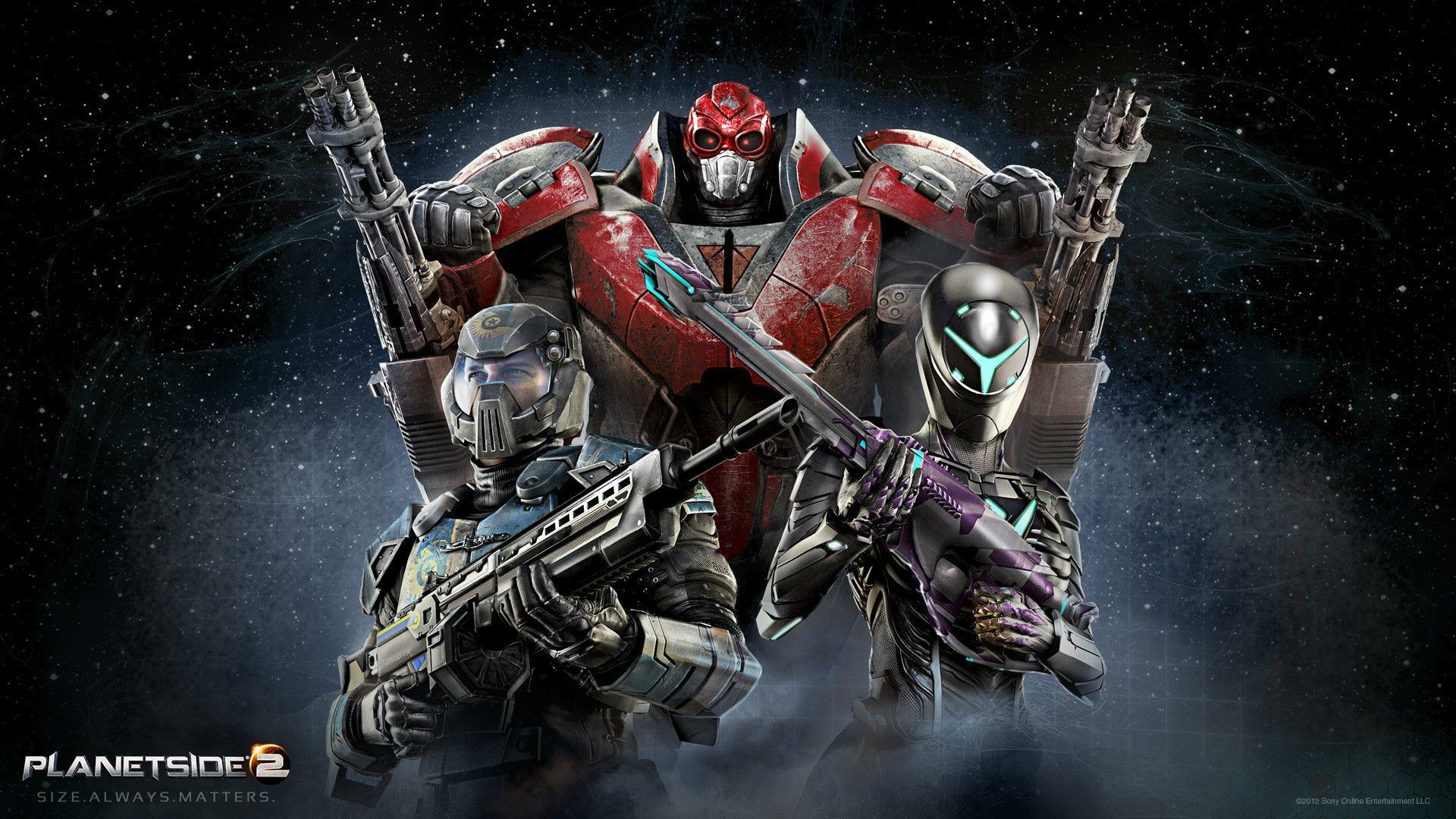 Personaggi Planetside 2 armati, 1920x1080 Full HD, Laptop
