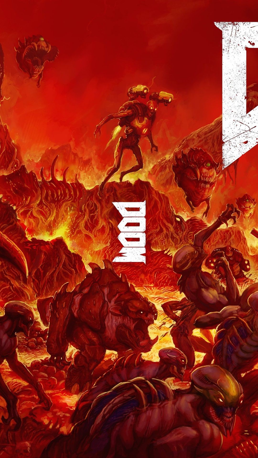 Doom demoni battaglia infernale, 1080x1920 Verticale, Samsung Galaxy
