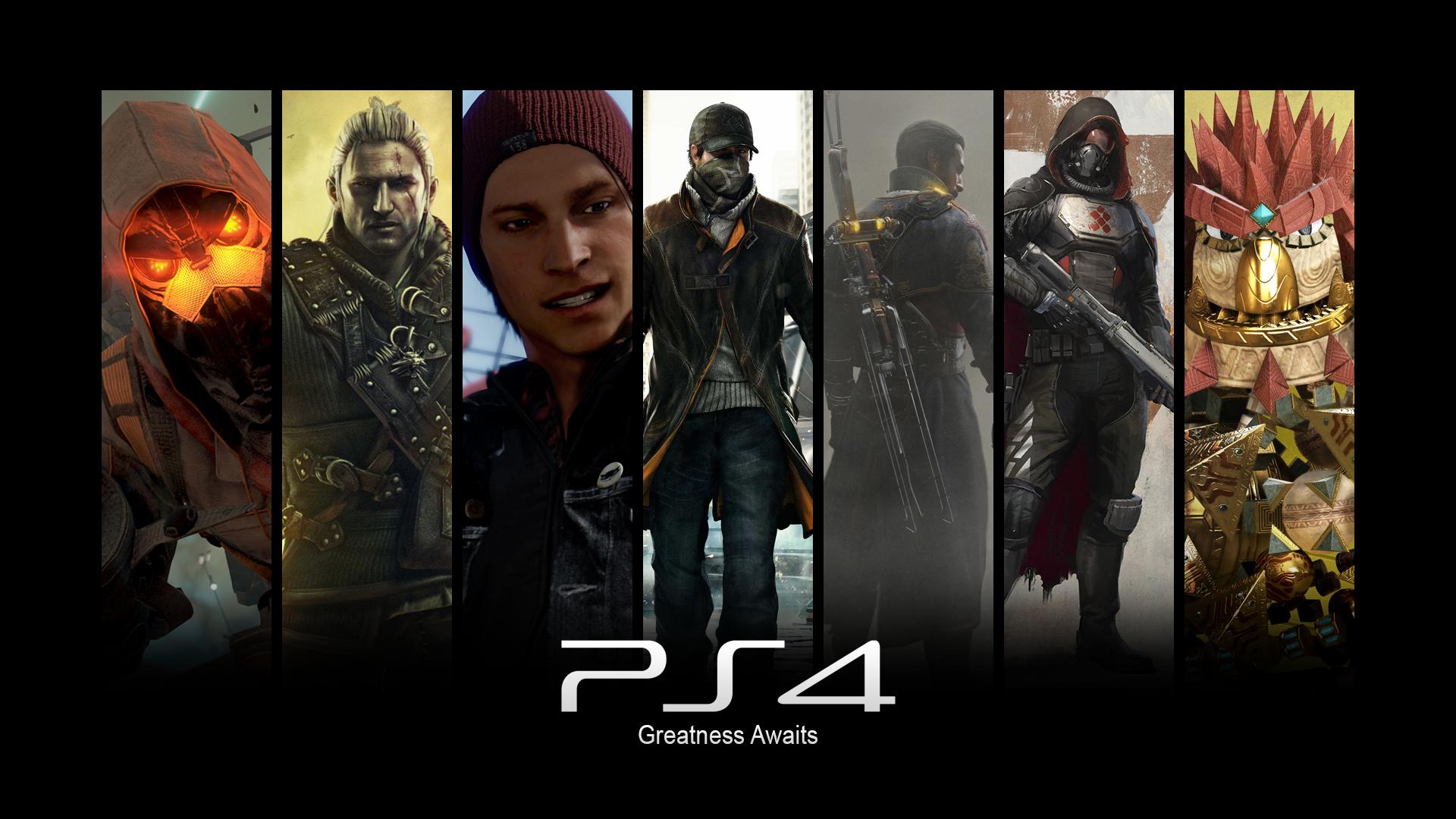 Collage personaggi videogiochi PS4, 2560x1440 QHD, Laptop