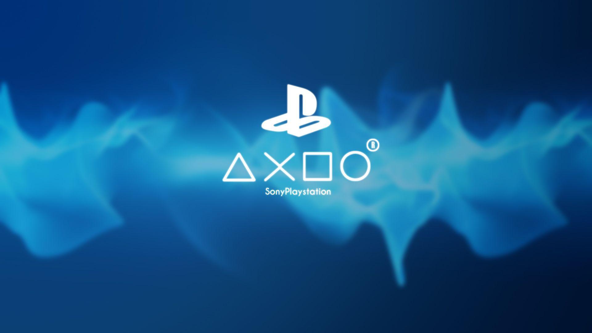 Logo PlayStation blu astratto, 1920x1080 Full HD 1080p, PC
