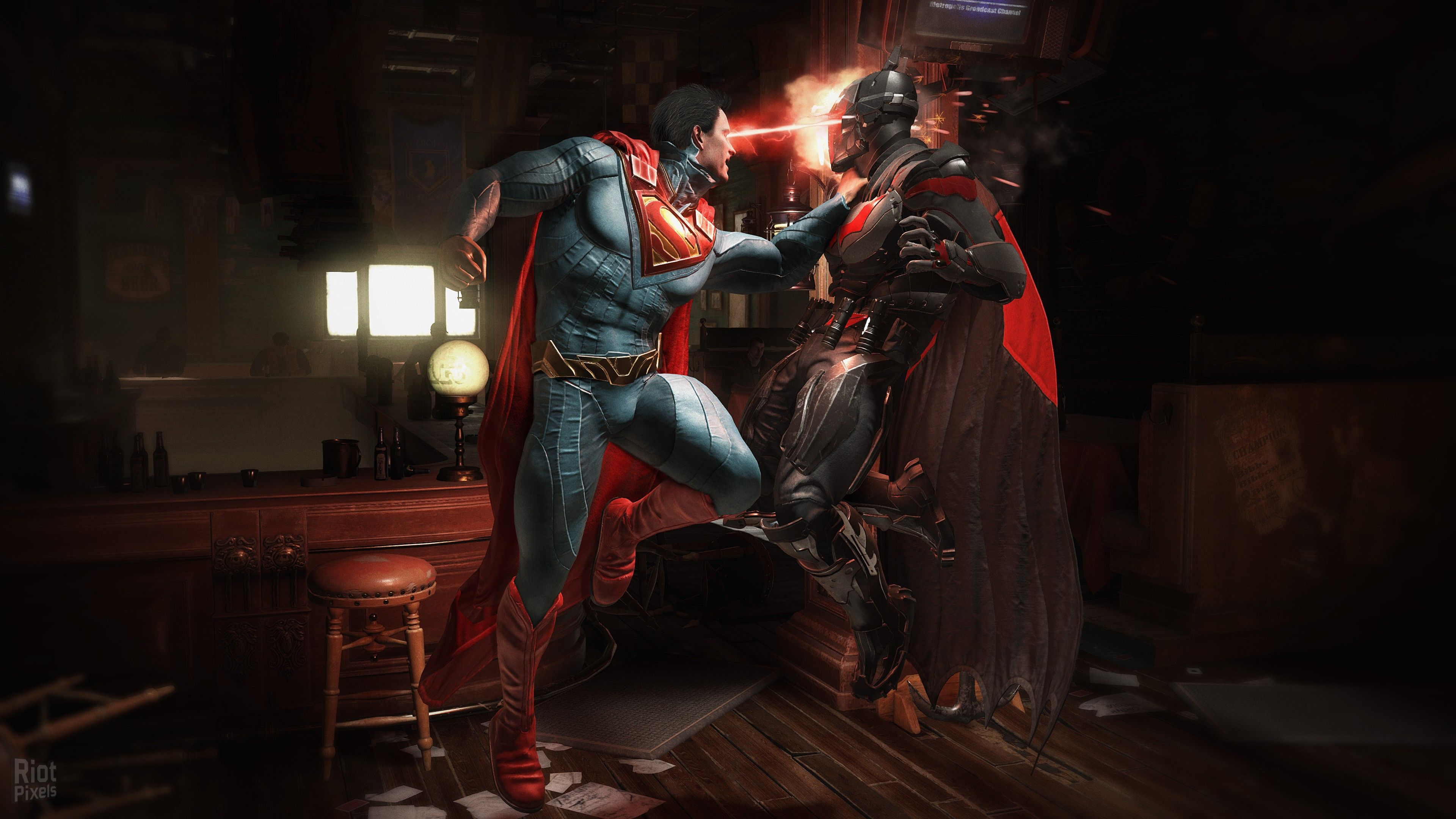 Superman contro Batman, Injustice 2, Gotham, 3840x2160 4K Ultra HD, Monitor 4K