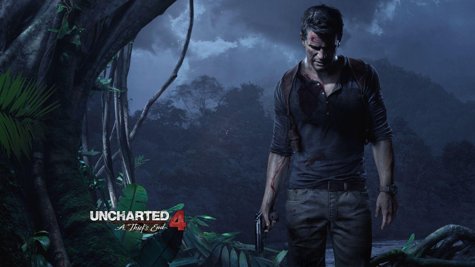 Uncharted 4 Nathan Drake giungla, 1920x1080 1080p, PC Desktop