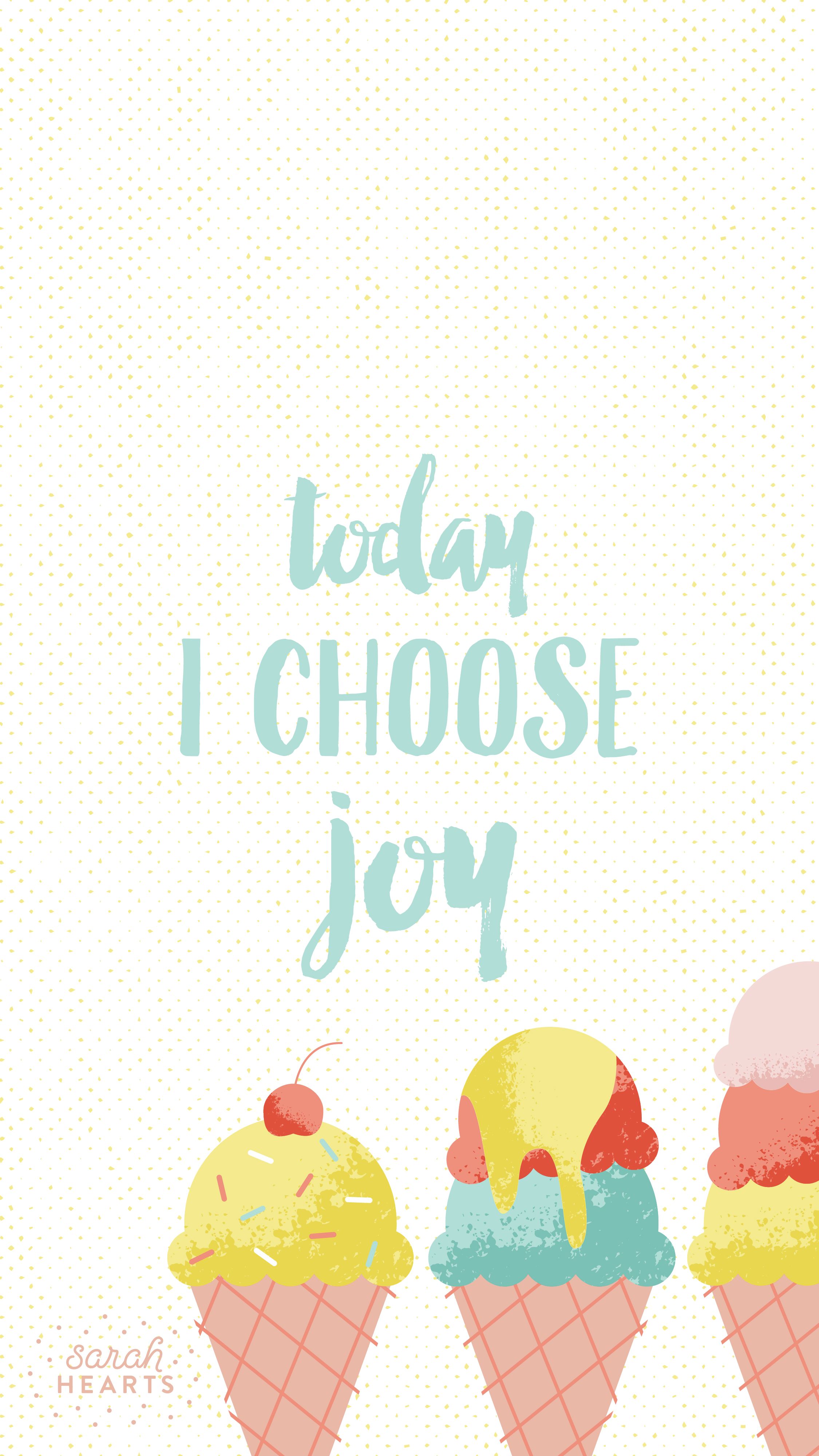 Choose Joy scritta colorata, 736x1306 Verticale, iPhone Pro