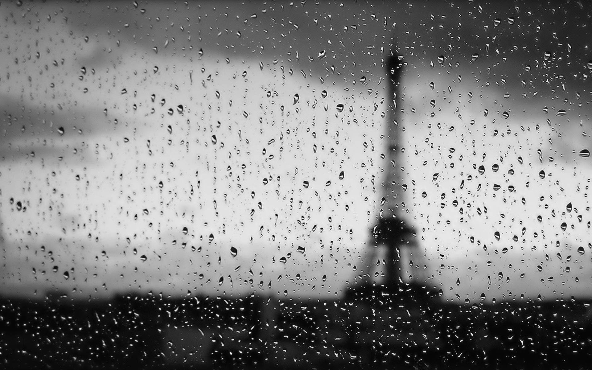 Torre Eiffel vetro con pioggia, Parigi, 1920x1200 Full HD+ WUXGA, Desktop