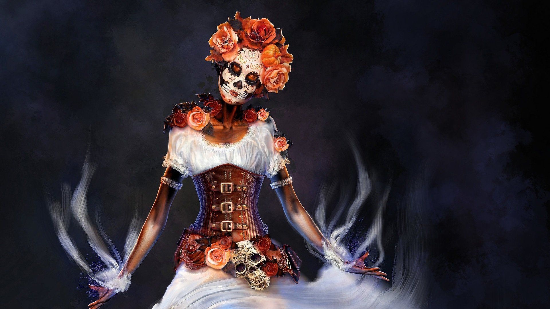 Donna calavera Día de Muertos, 1920x1080 1080p, PC Desktop