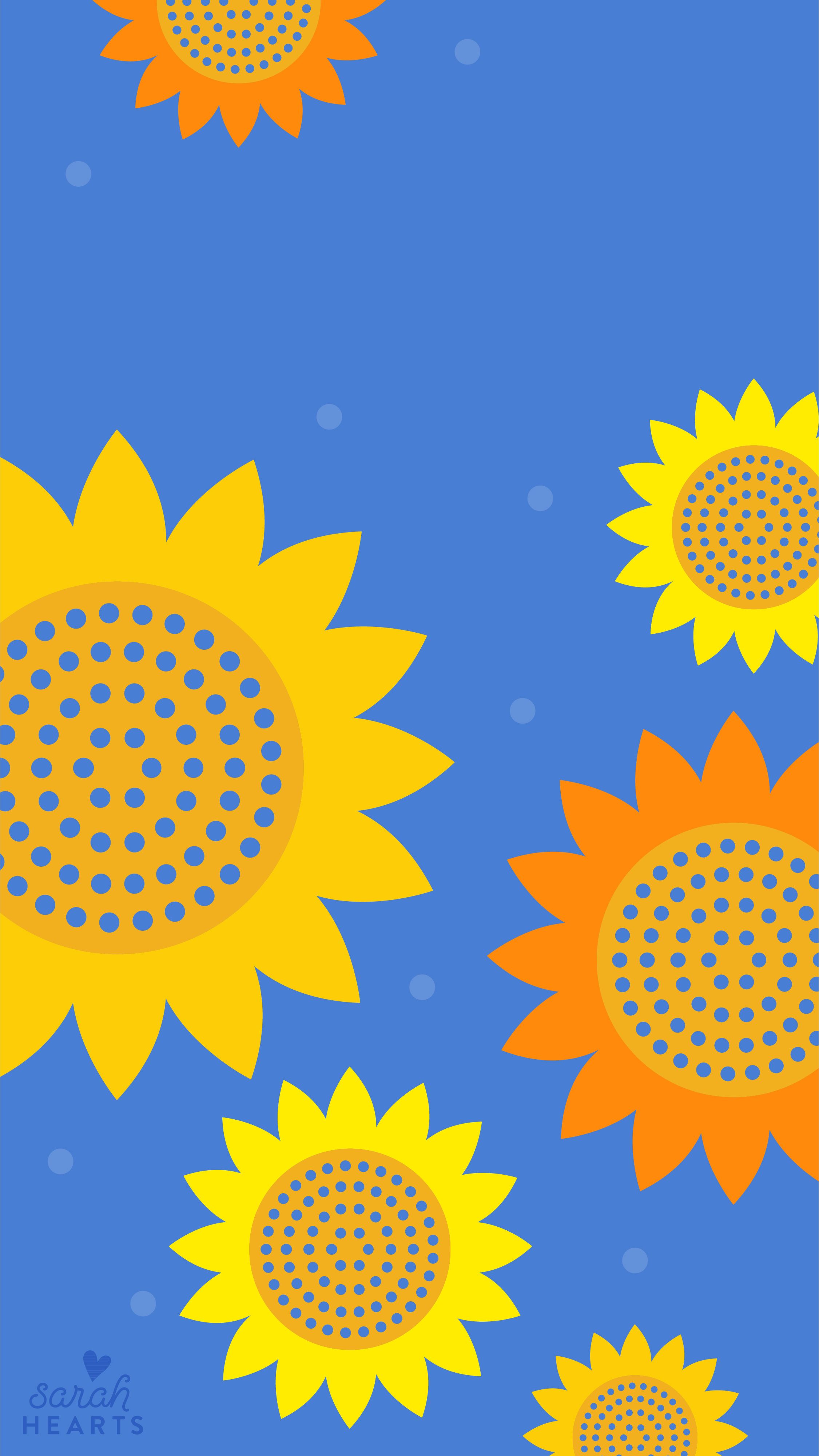Girasoli gialli sfondo blu, 2251x4000 Full HD Verticale, iPhone