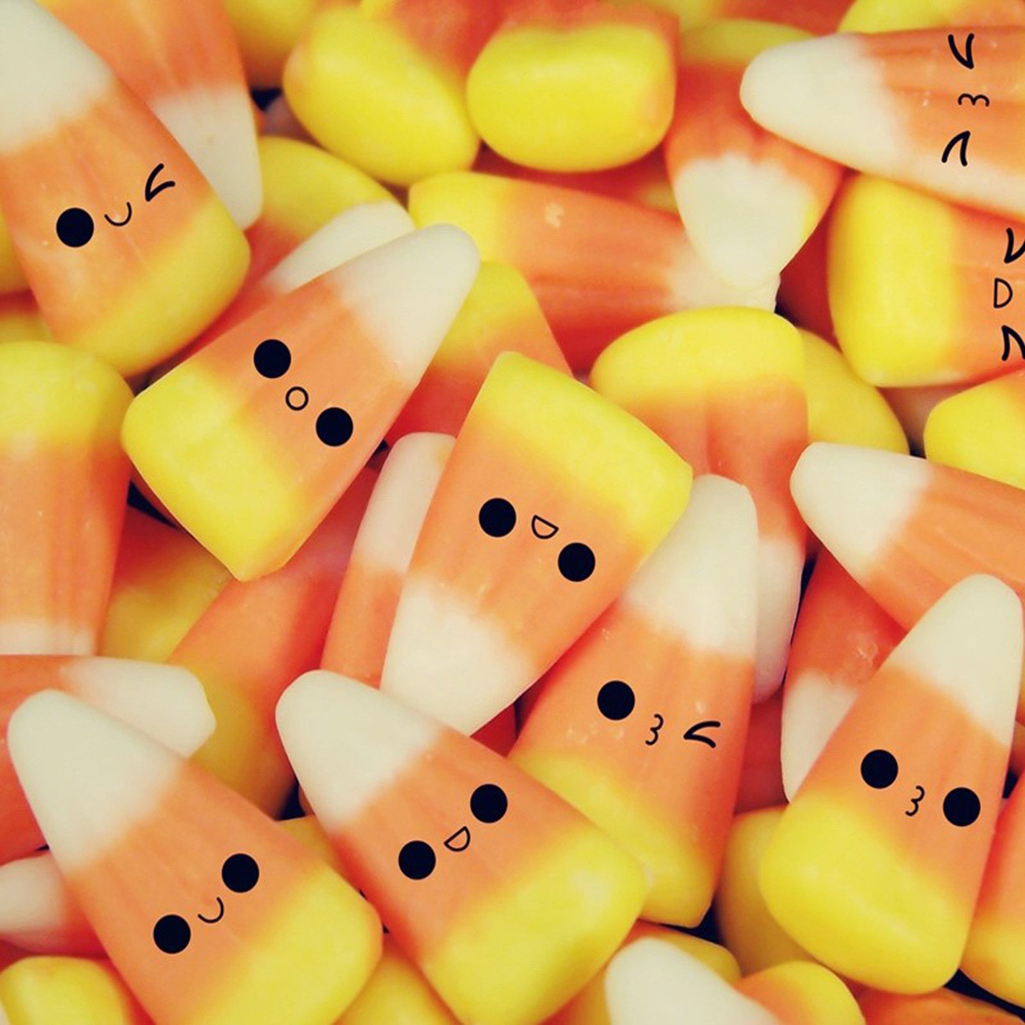 Caramelle candy corn kawaii, 2048x2048 alta risoluzione, Desktop