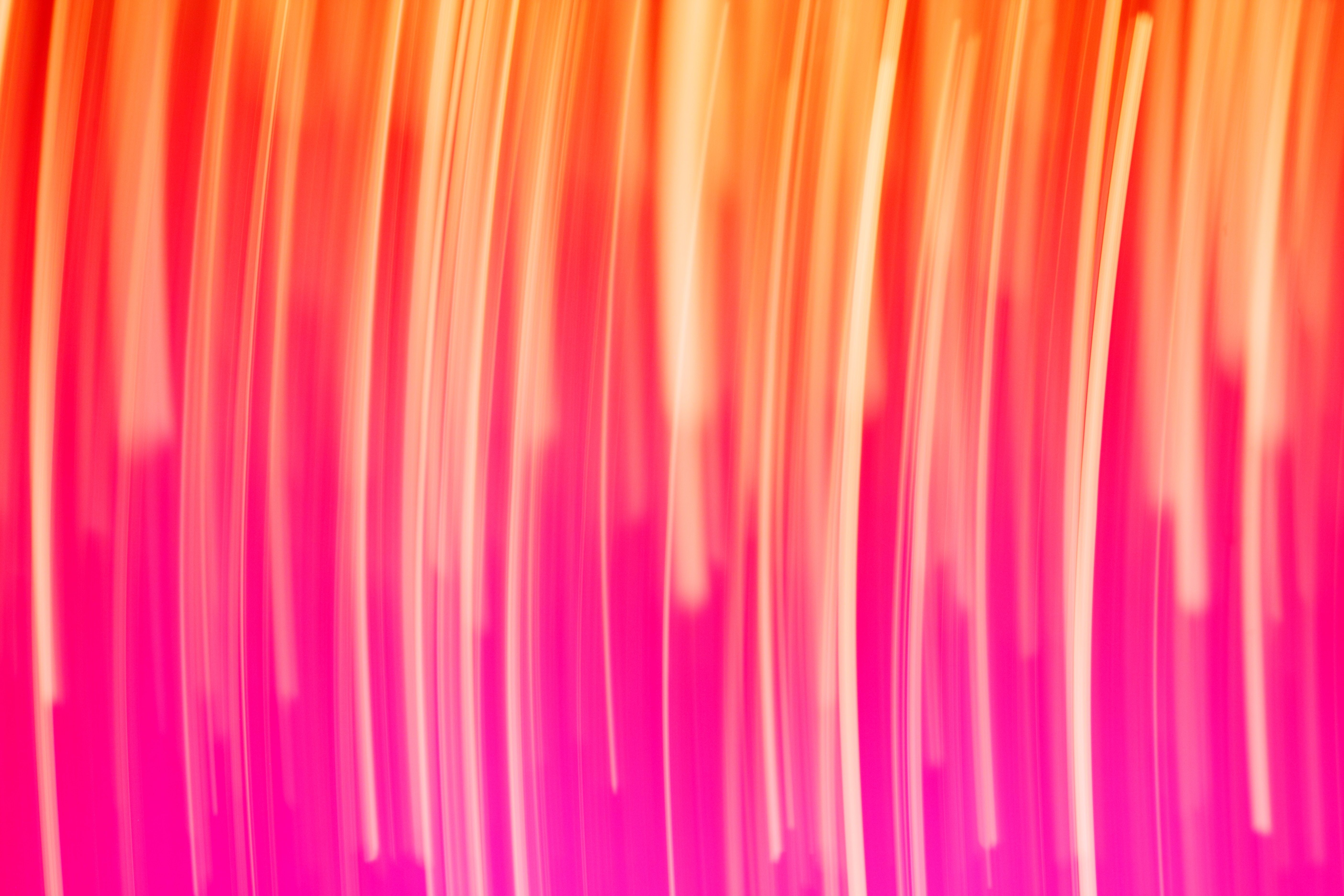 Strisce neon arancioni e rosa, 5616x3744 4K Ultra HD, Monitor 4K