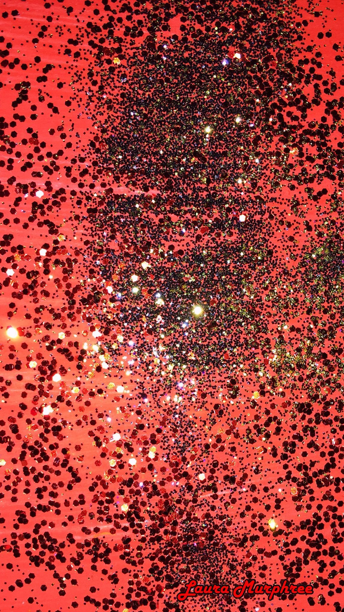 Fiori glitter arancioni rosa, 1080x1920 Verticale, Telefono