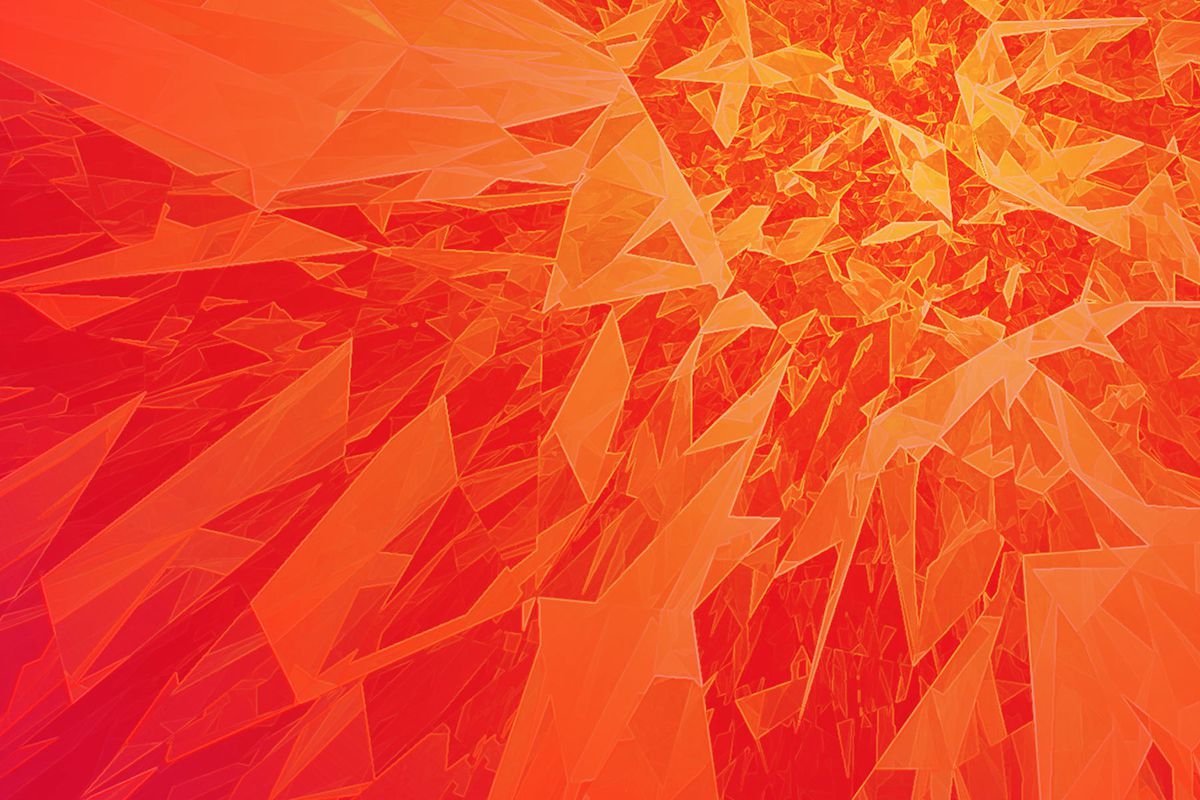 Frattali geometrici arancioni, 1200x800 HD, Desktop