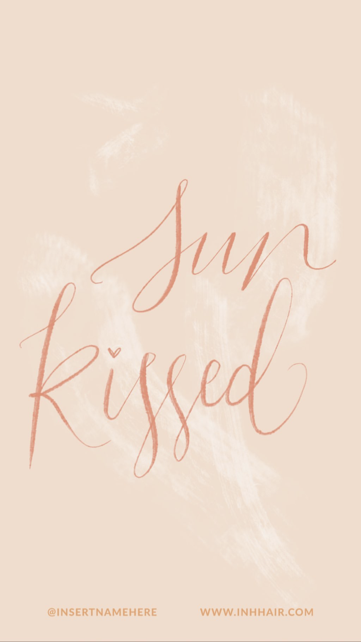 Scritta corsivo Sun Kissed, 1242x2208 Full HD Verticale, iPhone