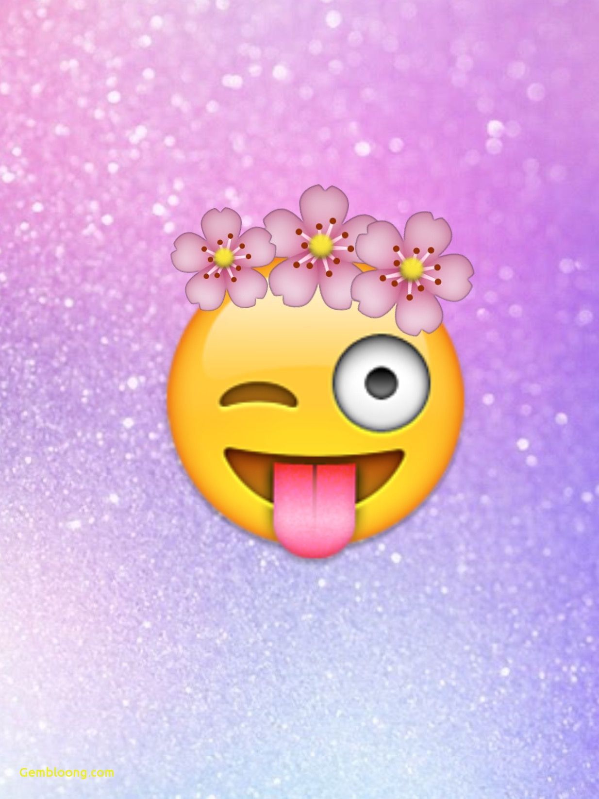 Emoji con corona di fiori, 1234x1646 Full HD Verticale, iPhone