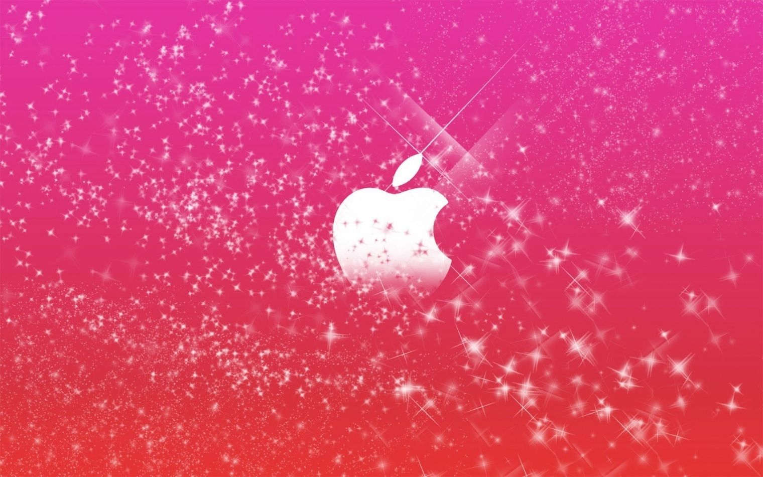 Logo Apple rosa scintillante, azienda tech, 1520x950 HD, Desktop