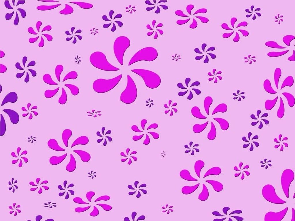 Fiori rosa e viola pattern, 1024x768 HD, Desktop