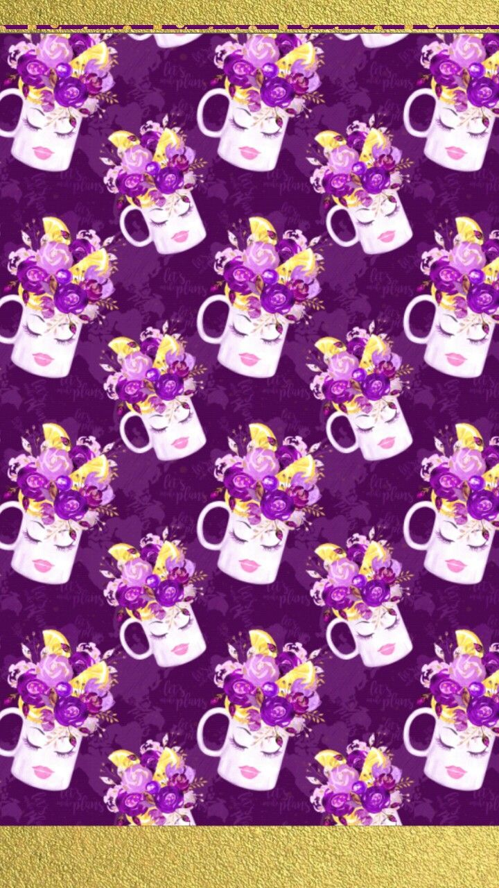 Tazze con fiori viola, 720x1280 Full HD Verticale, Smartphone