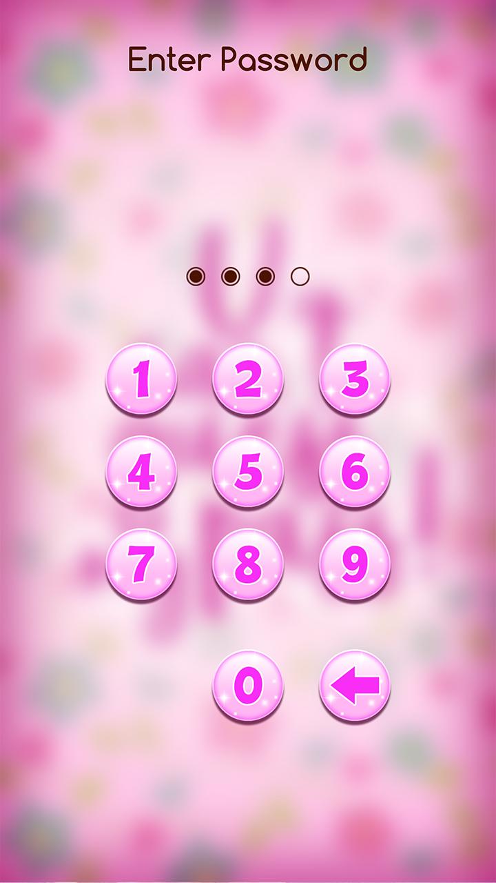 Schermata blocco password rosa, 720x1280 Verticale, Mobile