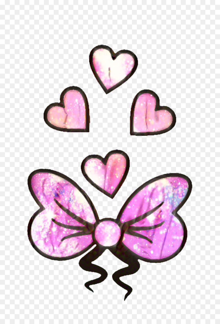 Cuori rosa e fiocco Minnie, Minnie Mouse, 900x1320 Verticale, Telefono