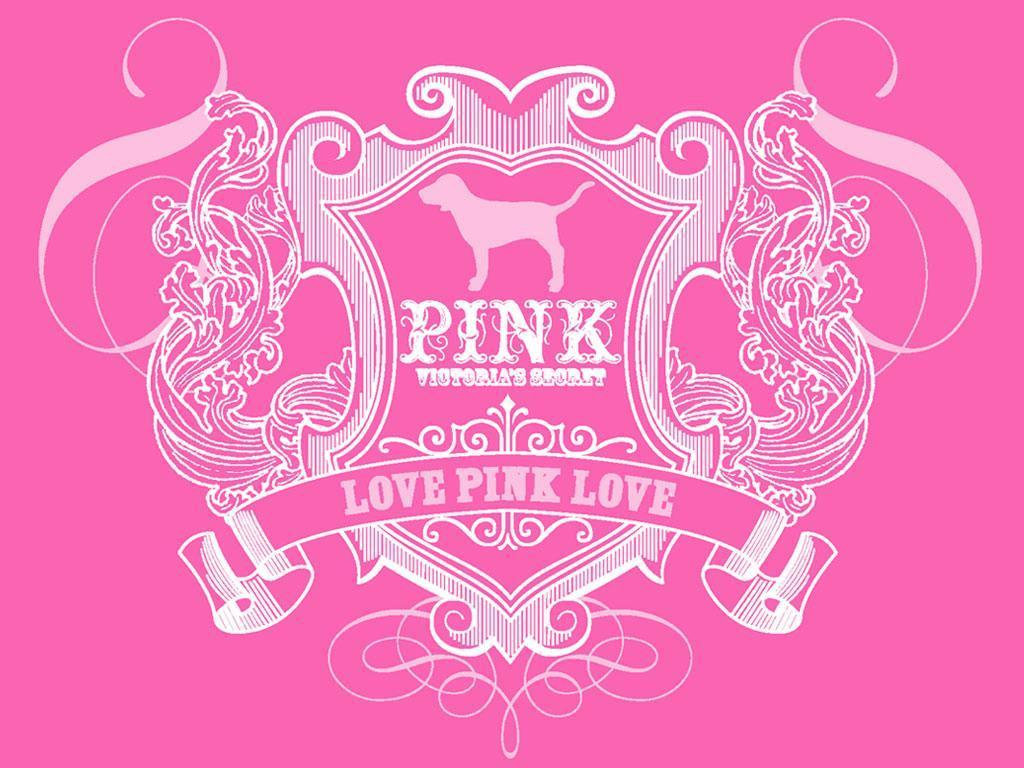 Logo Victoria's Secret PINK rosa, 1024x768 HD, PC