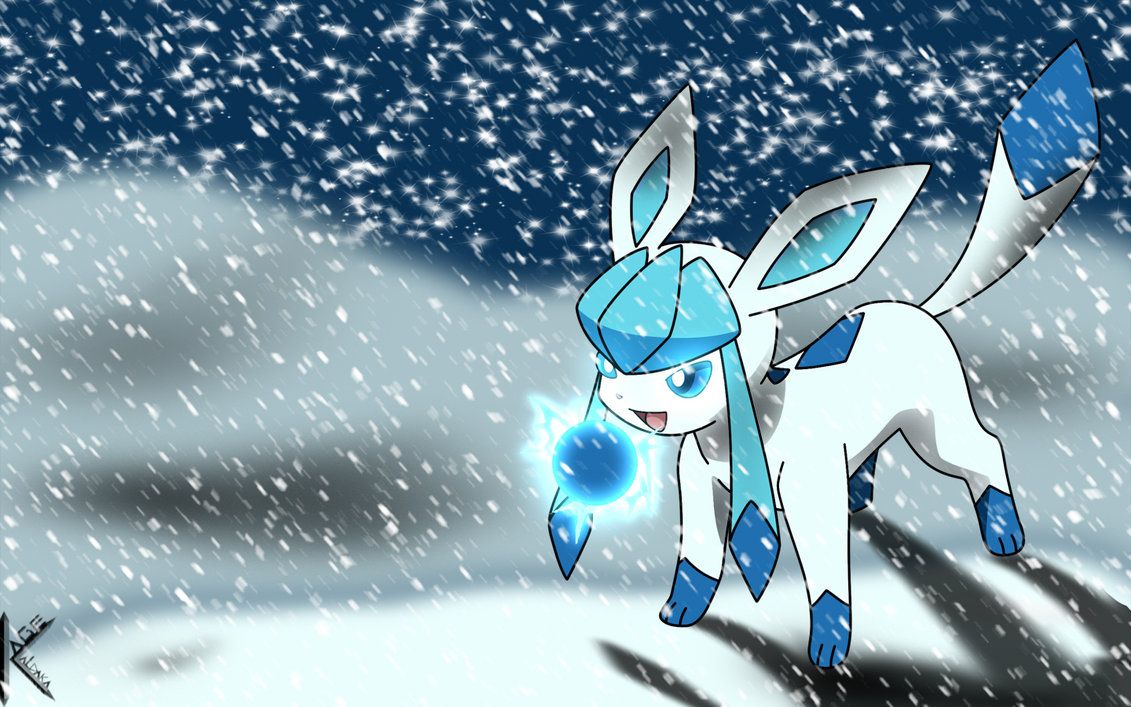 Glaceon contorno luminoso blu, 2560x1600 2K, Desktop