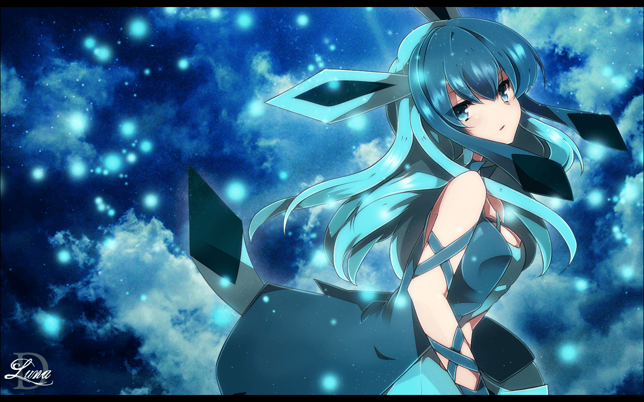 Glaceon Pokemon sfera verde, 1020x784 HD, PC