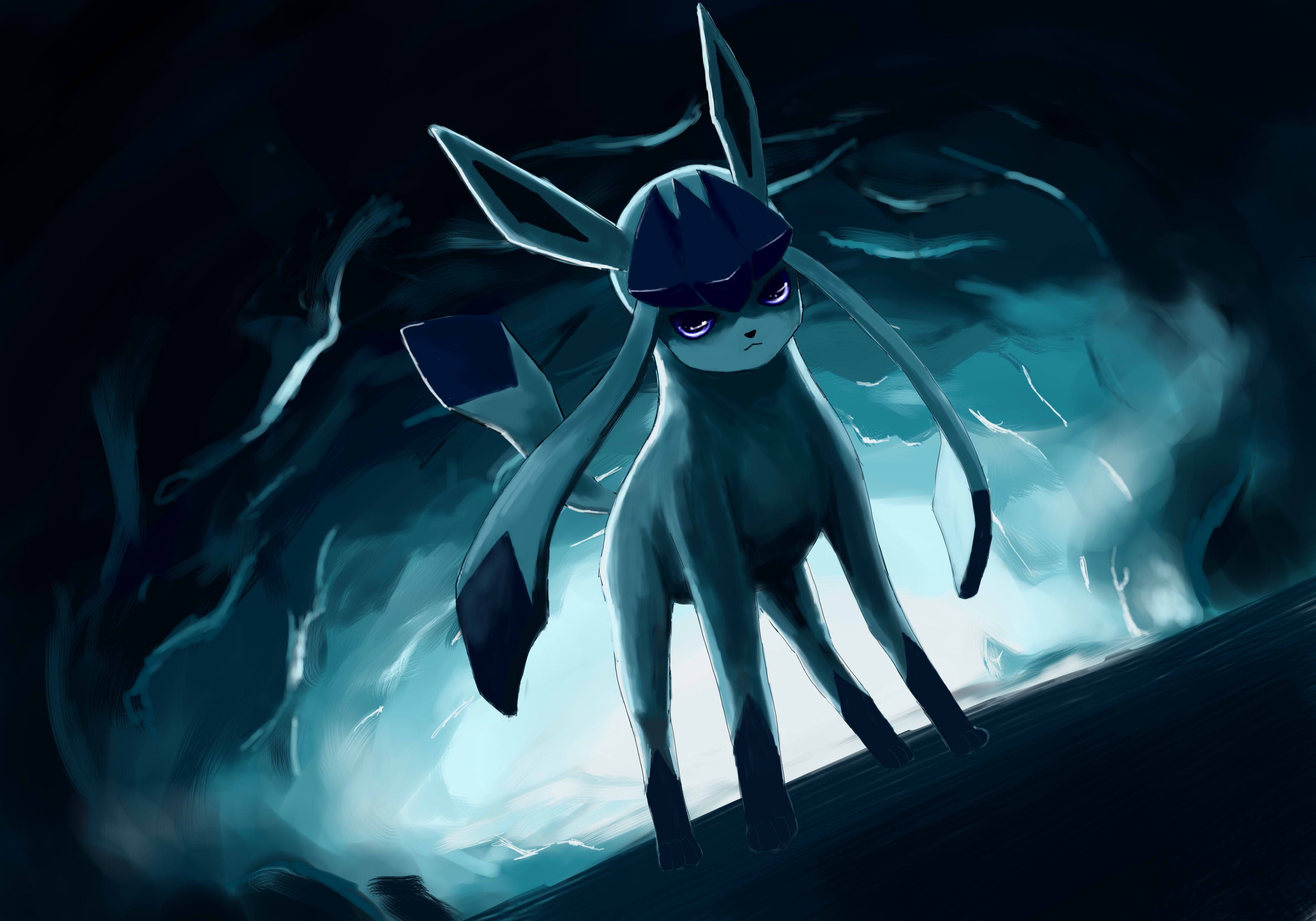 Glaceon Pokemon grotta ghiacciata, Nintendo, 3542x2480 WQXGA, Desktop